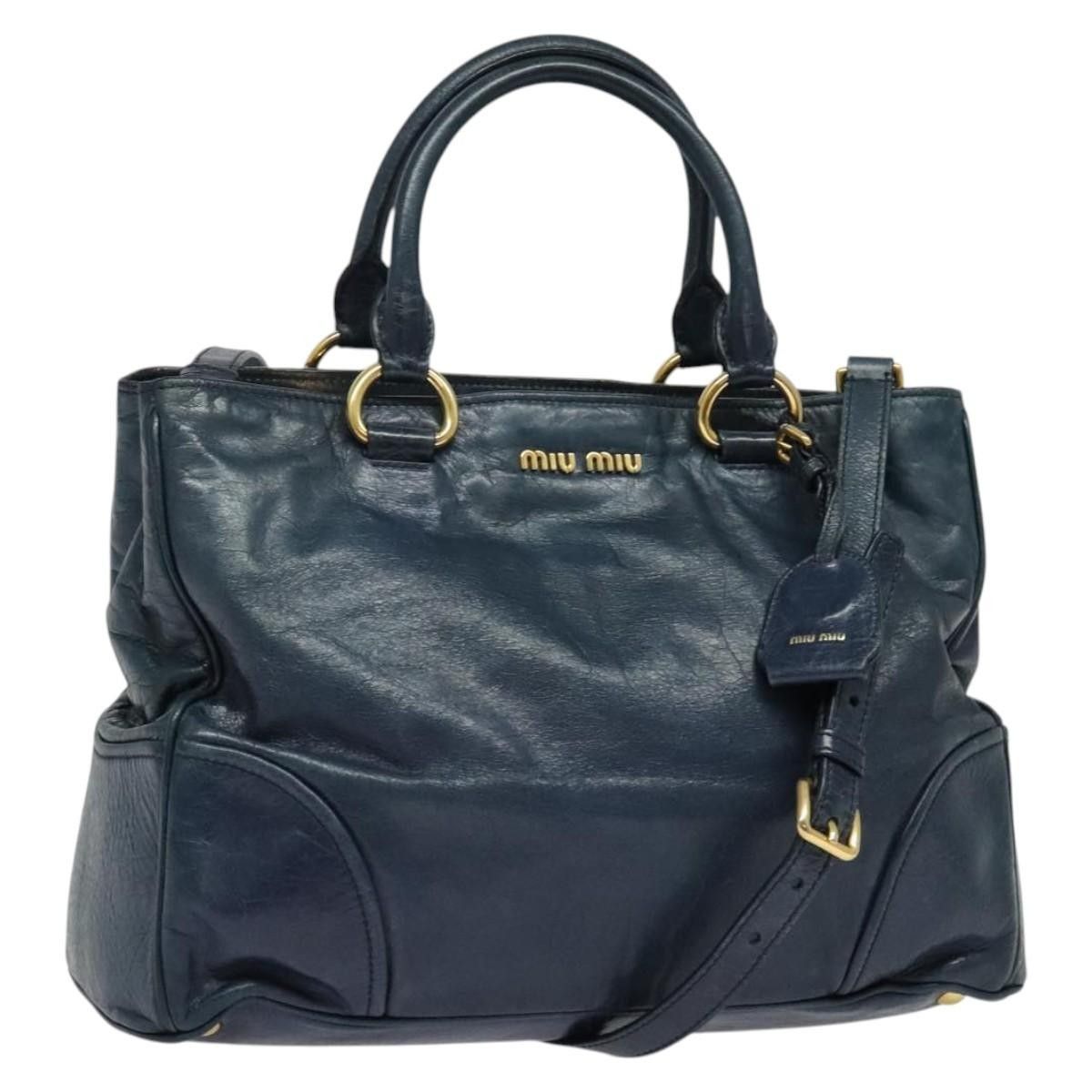 Miu Miu Miu Miu Double Zip Convertible Satchel Leather Size ONE SIZE - 1 Thumbnail