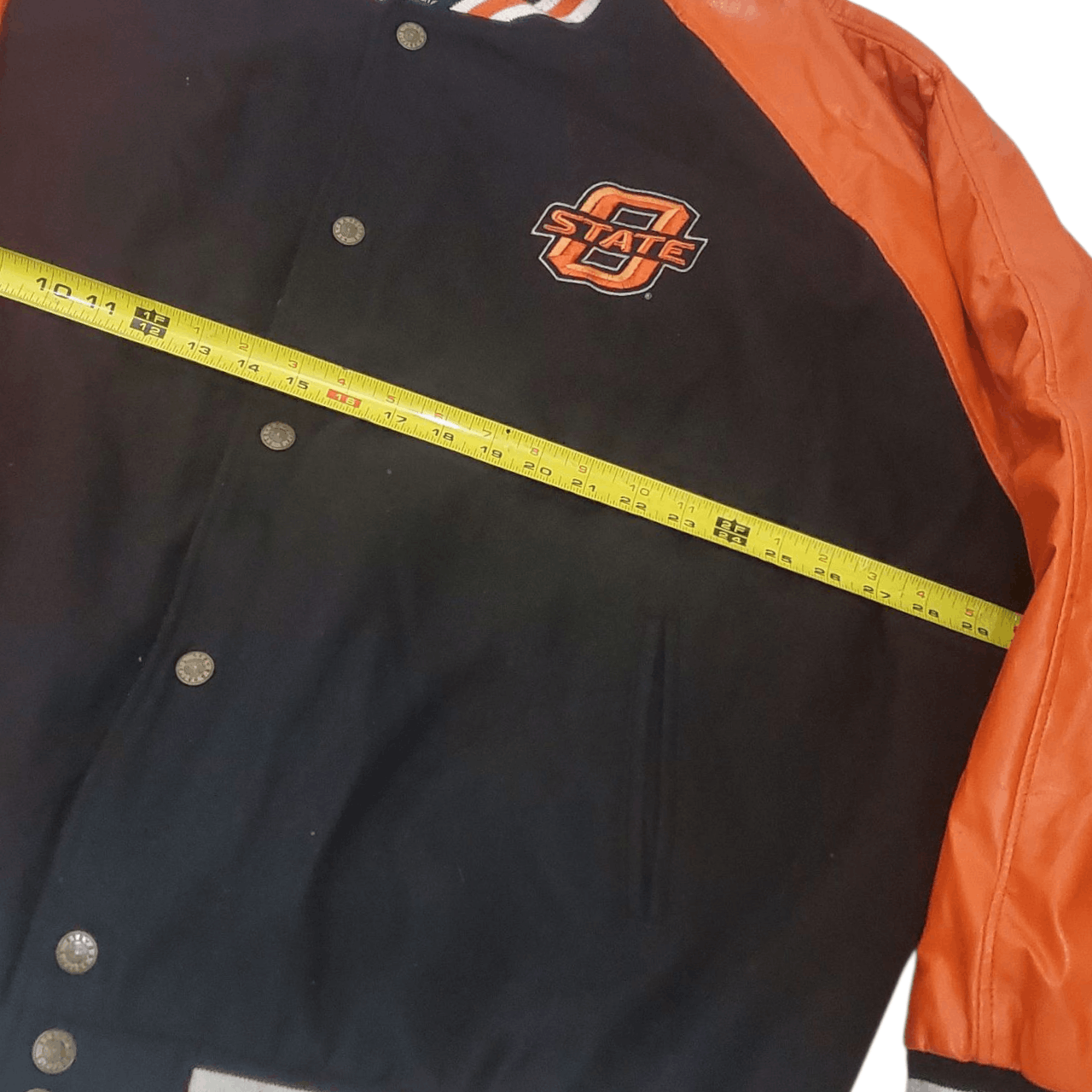 Steve And Barrys 90s Oklahoma State University Embroidered Bomber Jacket Size US XXL / EU 58 / 5 - 6 Thumbnail