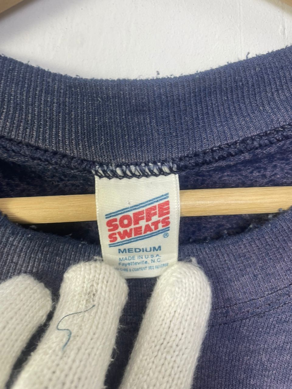 Designer × Vintage Vintage United States NAVY Sweatshirt 90s Size US M / EU 48-50 / 2 - 2 Thumbnail