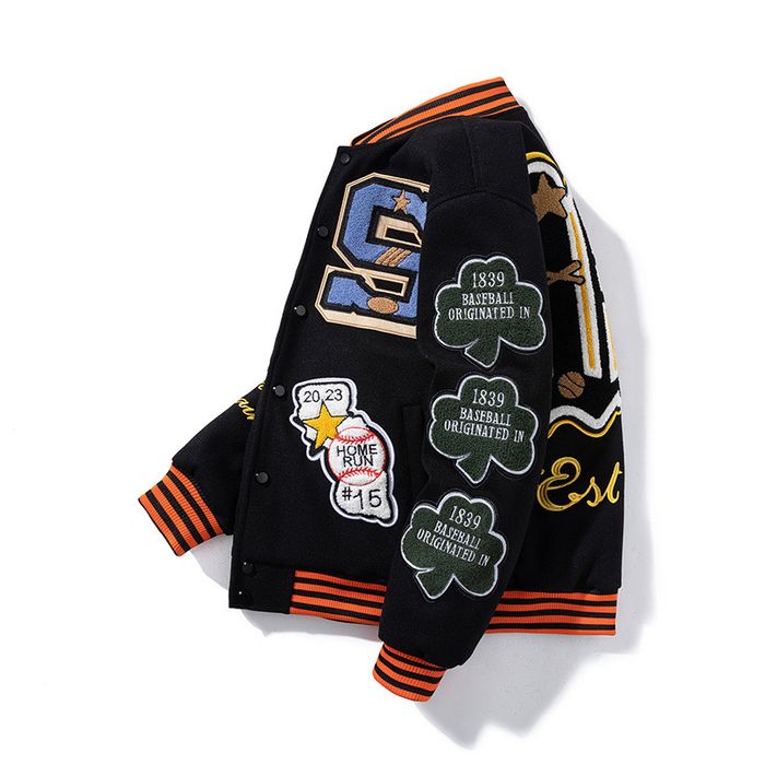 Japanese Brand Embroidery Varsity Jacket Grailed