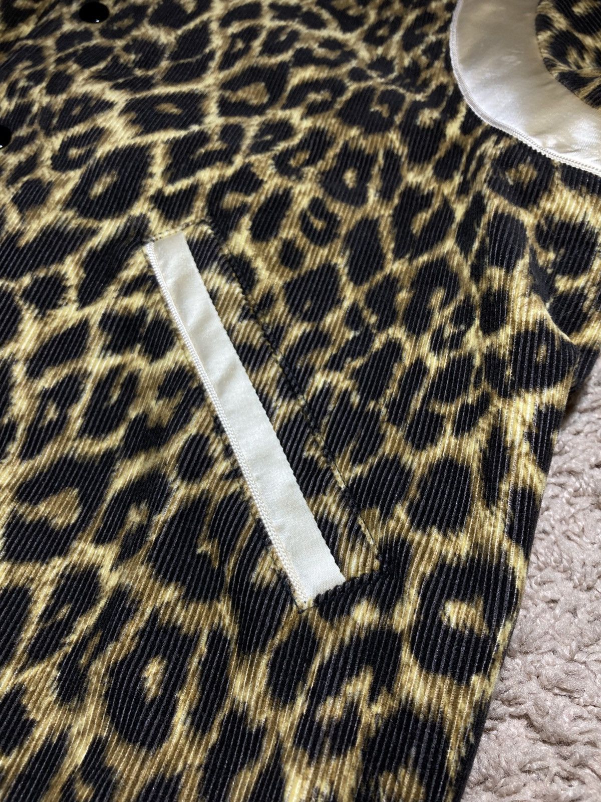 Celine SS20 Celine Leopard Corduroy Teddy Jacket 2020 52 Hedi Size US L / EU 52-54 / 3 - 4 Thumbnail