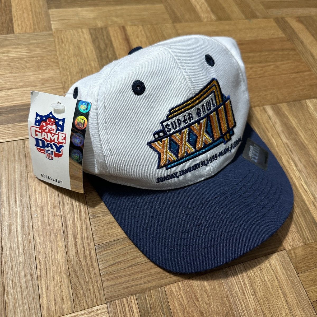 Logo 7 Vintage NFL Super Bowl XXXIII hat Size ONE SIZE - 2 Thumbnail