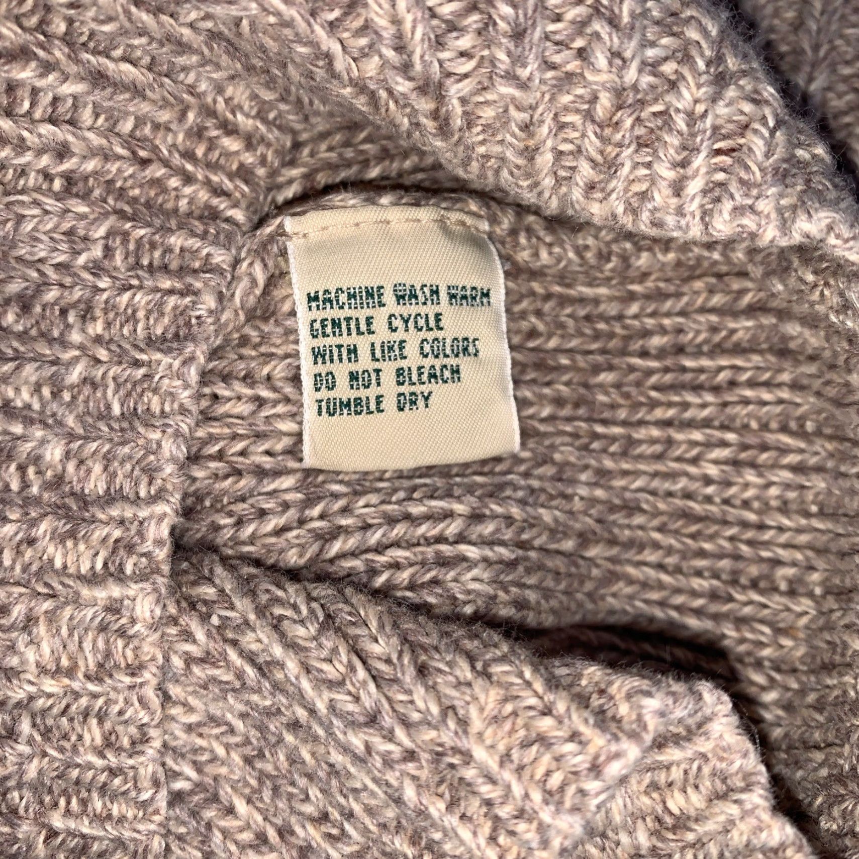 Vintage VINTAGE St John’s Bay Cable Knit Sweater Hoodie? Bohemian 90s Beige M Womens Size M / US 6-8 / IT 42-44 - 6 Thumbnail