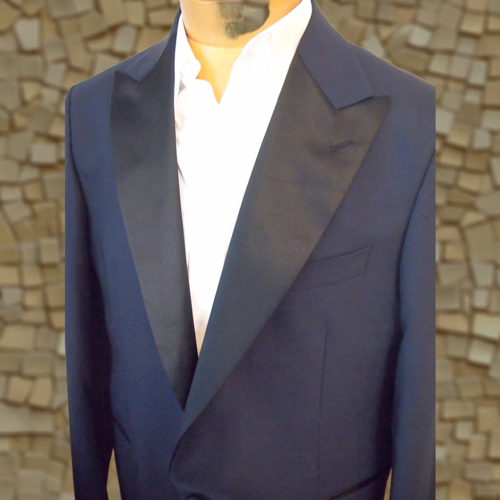 Todd Snyder Todd Snyder Tuxedo Jacket Mens 44L Navy Peak Lapel Dinner NWT Made in Italy Size 44R - 1 Thumbnail