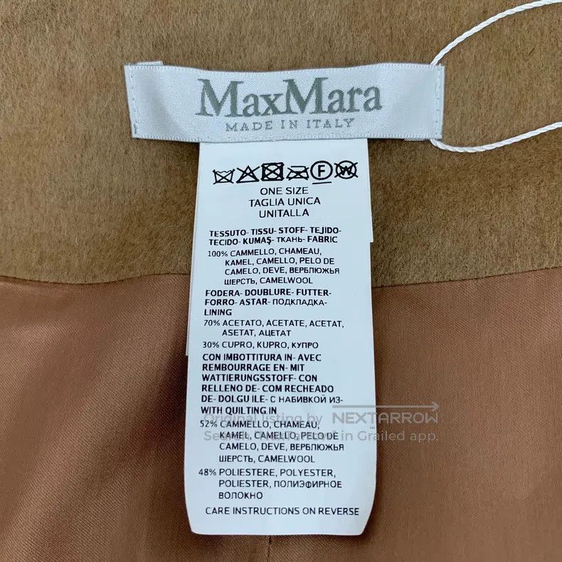 Max Mara Max Mara Brown Camel Hair Cloak Coat Size S / US 4 / IT 40 - 5 Thumbnail