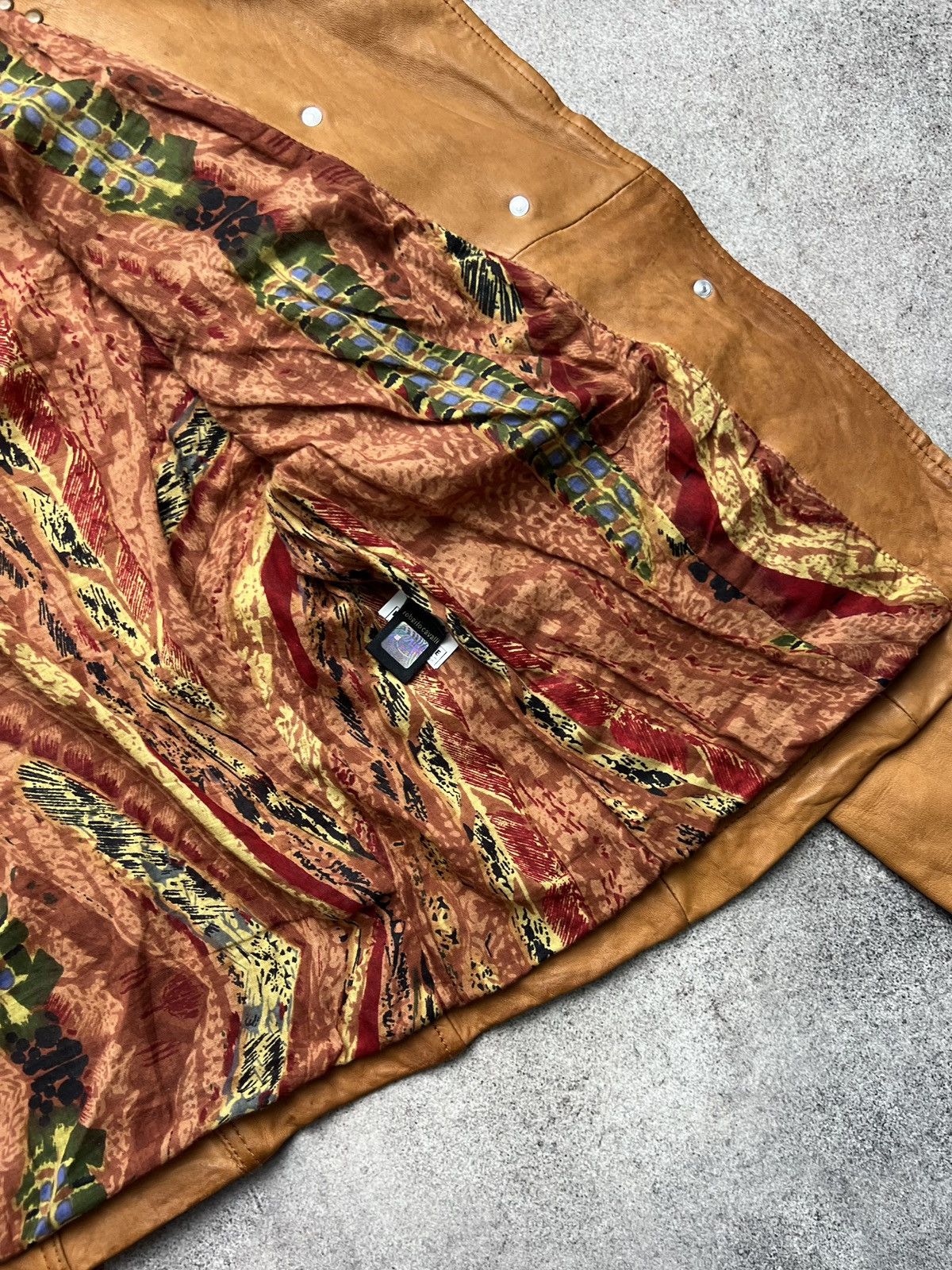 Just Cavalli Just Cavalli vintage boho leather biker jacket with stripes Size S / US 4 / IT 40 - 7 Thumbnail