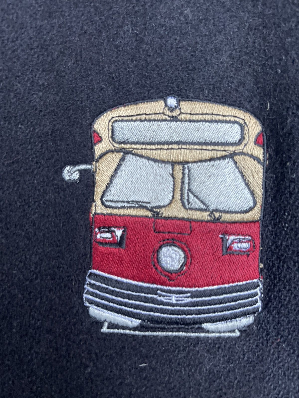 Vintage Vintage Varsity Jacket Leather Sleeves Streetcar Embroidery Size US L / EU 52-54 / 3 - 7 Thumbnail