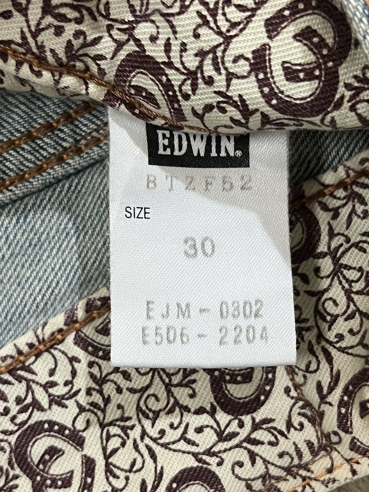 Edition Japan Vintage Edwin 503 Blue Trip Distressed Denim Size US 32 / EU 48 - 12 Thumbnail