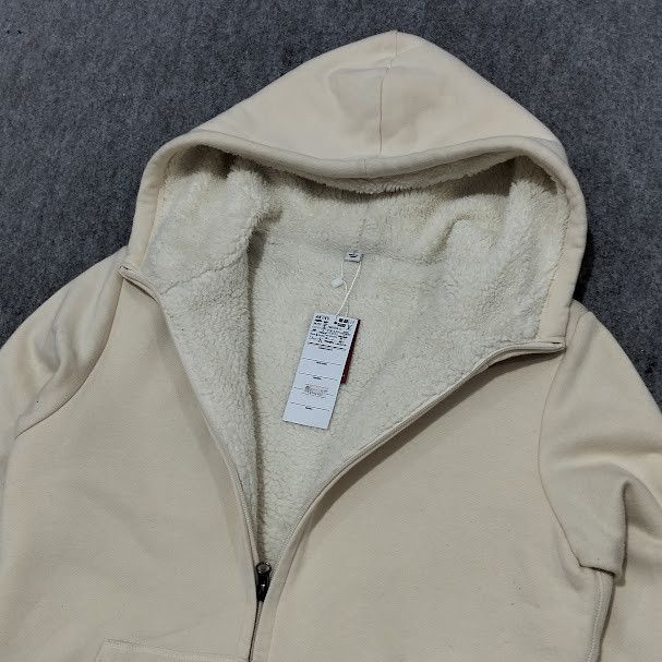 Japanese Brand × Uniqlo 🔥 y2k UNIQLO Sherpa Fleece Lined Hoodie 🔥 Size US L / EU 52-54 / 3 - 2 Thumbnail