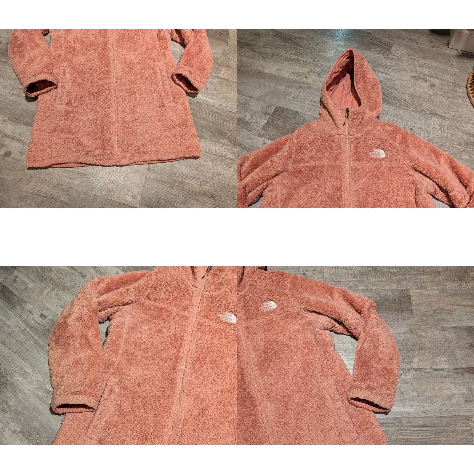 The North Face The North Face Jacket Womens Large Pink Mossbud Reversible Hooded Fleece Parka Size L / US 10 / IT 46 - 9 Thumbnail