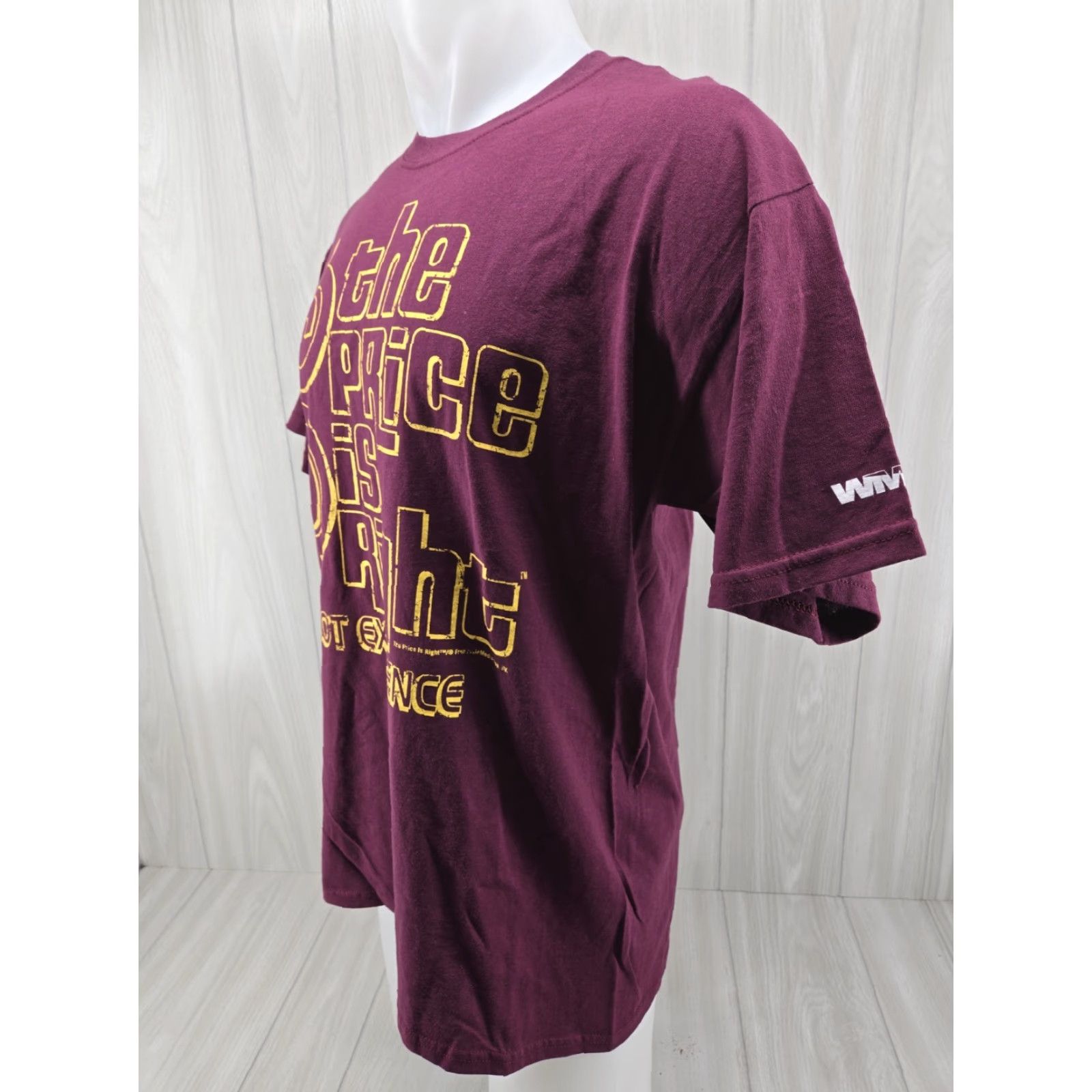Gildan The Price is Right Slot Experience T-shirt Maroon Size L Mens Gildan Cotton Short Sleeve Graphic Print Size US L / EU 52-54 / 3 - 3 Thumbnail