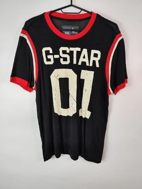 G-Star Vintage Mens G Star Raw Embroidered T Shirt Tee Print Size M Size US M / EU 48-50 / 2 - 1 Thumbnail