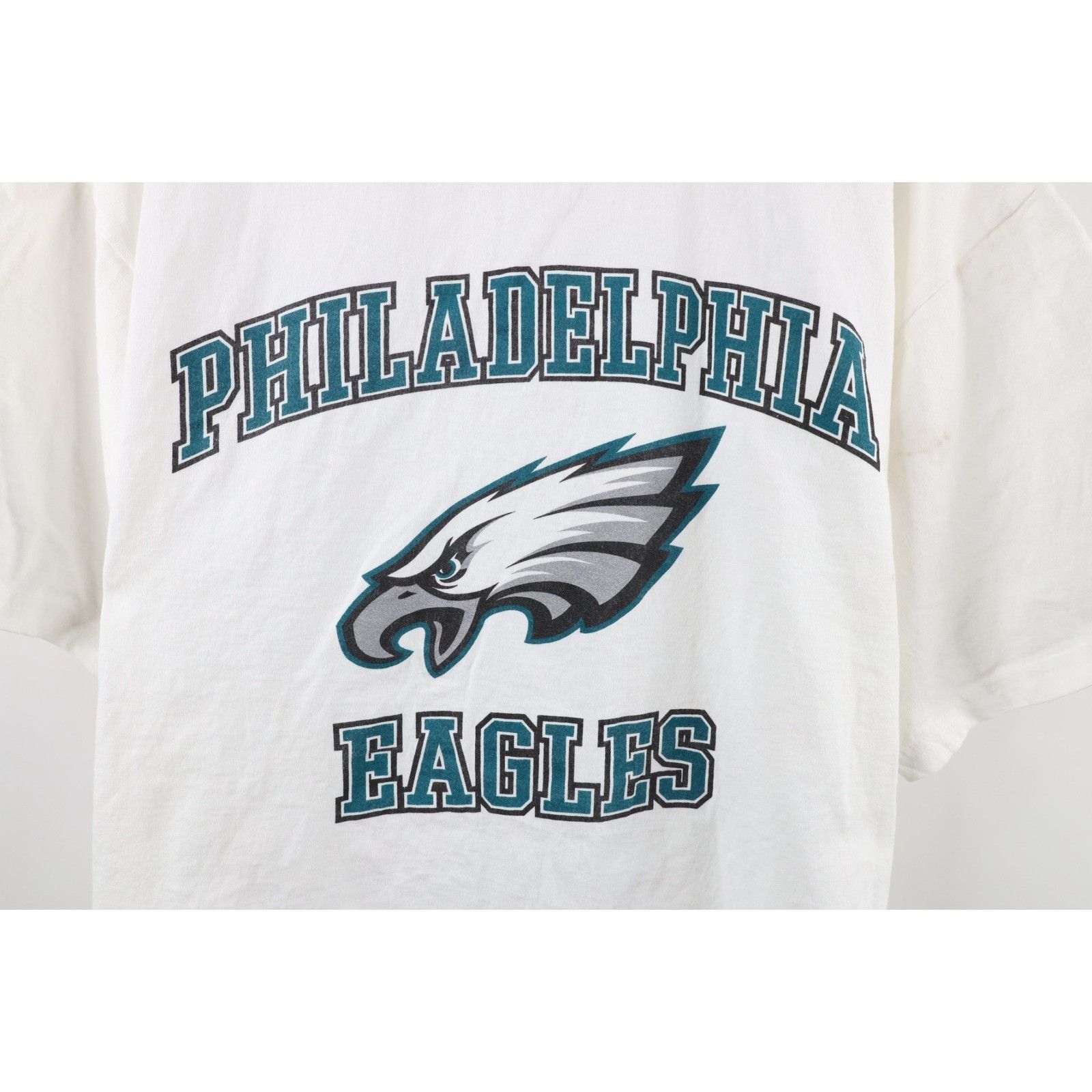 Vintage Vintage 90s Spell Out Philadelphia Eagles Football T-Shirt Size US XL / EU 56 / 4 - 4 Thumbnail