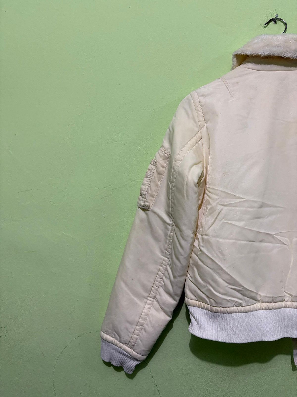 Polo Ralph Lauren × Vintage Polo Jeans Ralph Lauren Bomber Cropped Jacket Fur Collar Size US M / EU 48-50 / 2 - 8 Thumbnail