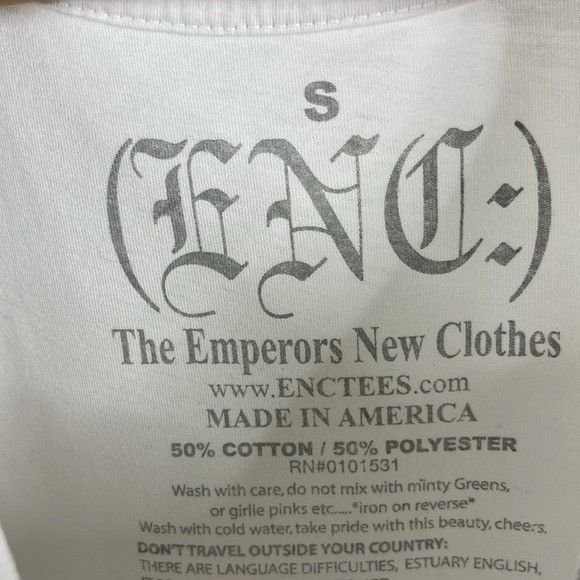 Vintage ENC The Emporer's New Clothes Legs Graphic T Tee Shirt Size US S / EU 44-46 / 1 - 4 Thumbnail