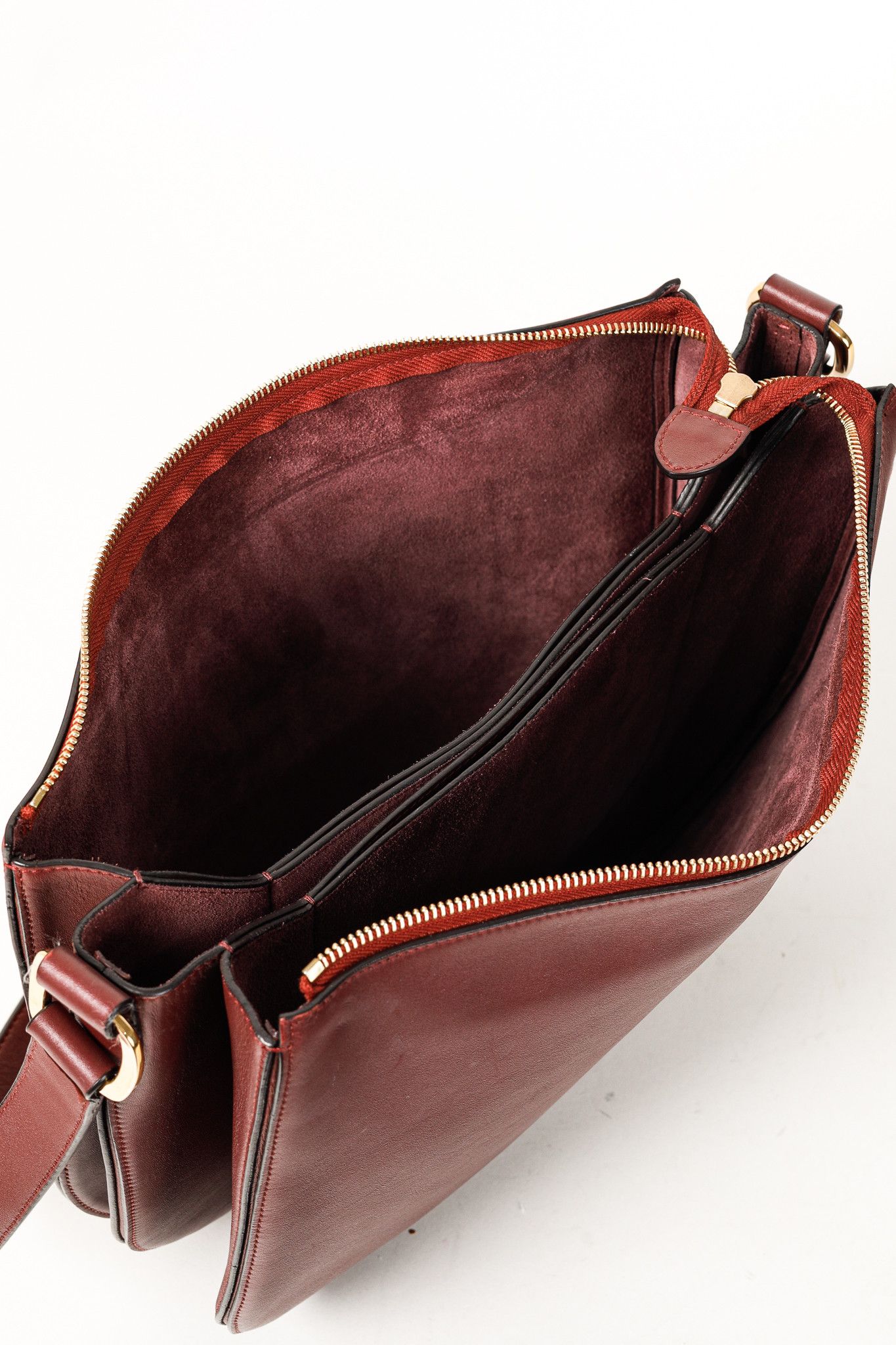 Celine Celine Light Burgundy Medium Calfskin Saddle Bag Size ONE SIZE - 12 Thumbnail