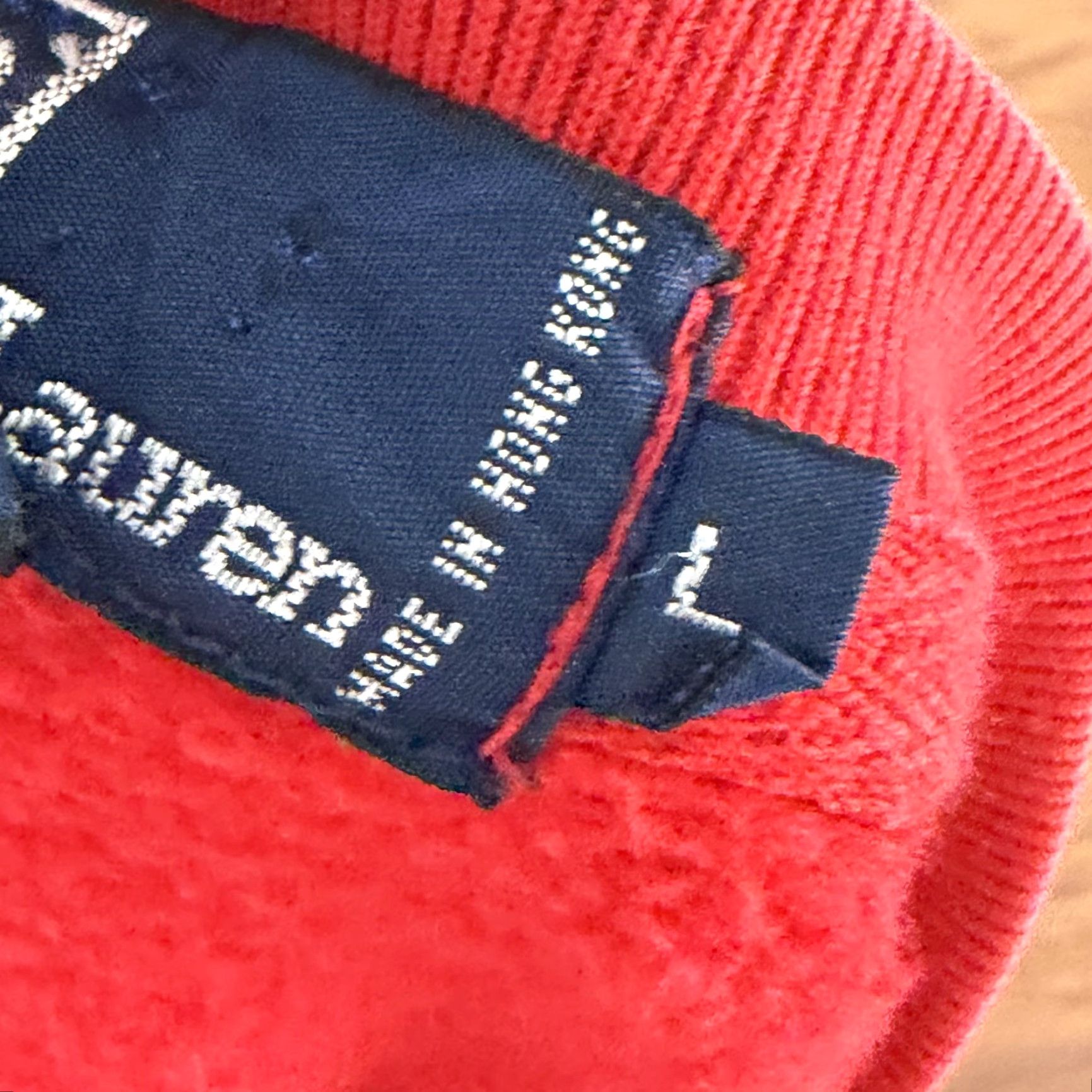 Polo Ralph Lauren VINTAGE Polo Ralph Lauren Vest Sweater Mens L Red Fleece Cotton Acrylic V-Neck Polo Ralph Lauren Vest L Red Size US L / EU 52-54 / 3 - 7 Thumbnail