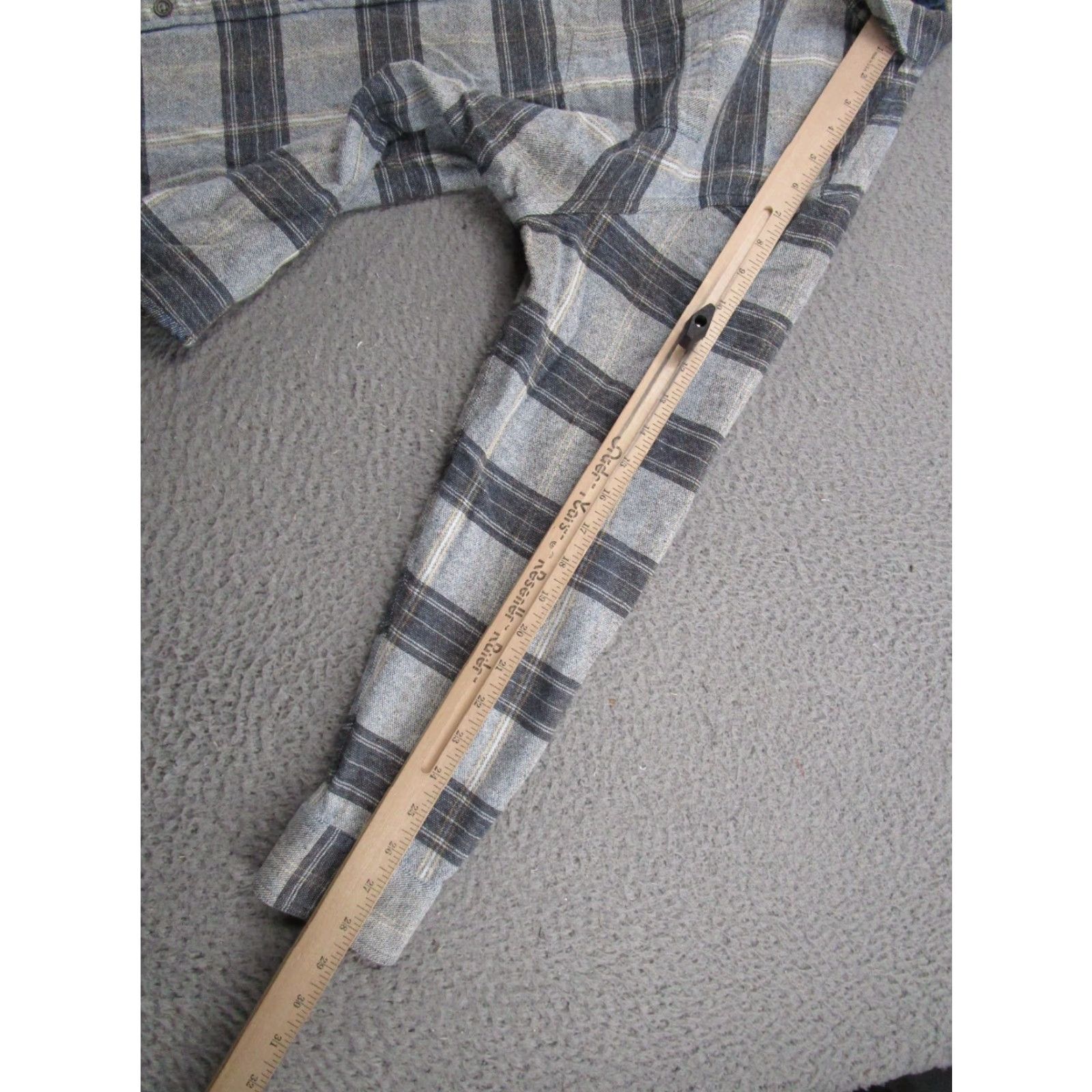 Carbon Carbon Button-Up Shirt Mens Regular Size M Blue Plaid Long Sleeve Casual Preppy Size US M / EU 48-50 / 2 - 6 Thumbnail