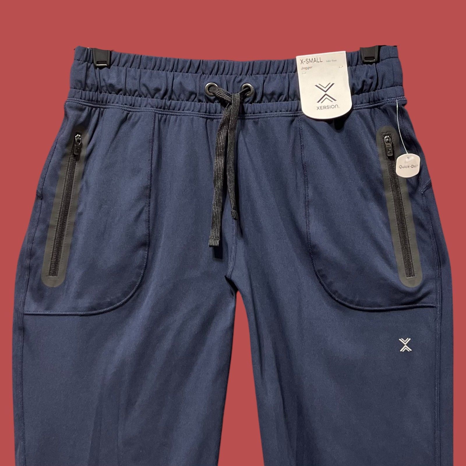 Other Xersion - Women's Mid-Rise Jogger Pants - Comfortable Fit - Size 28" / US 6 / IT 42 - 14 Thumbnail