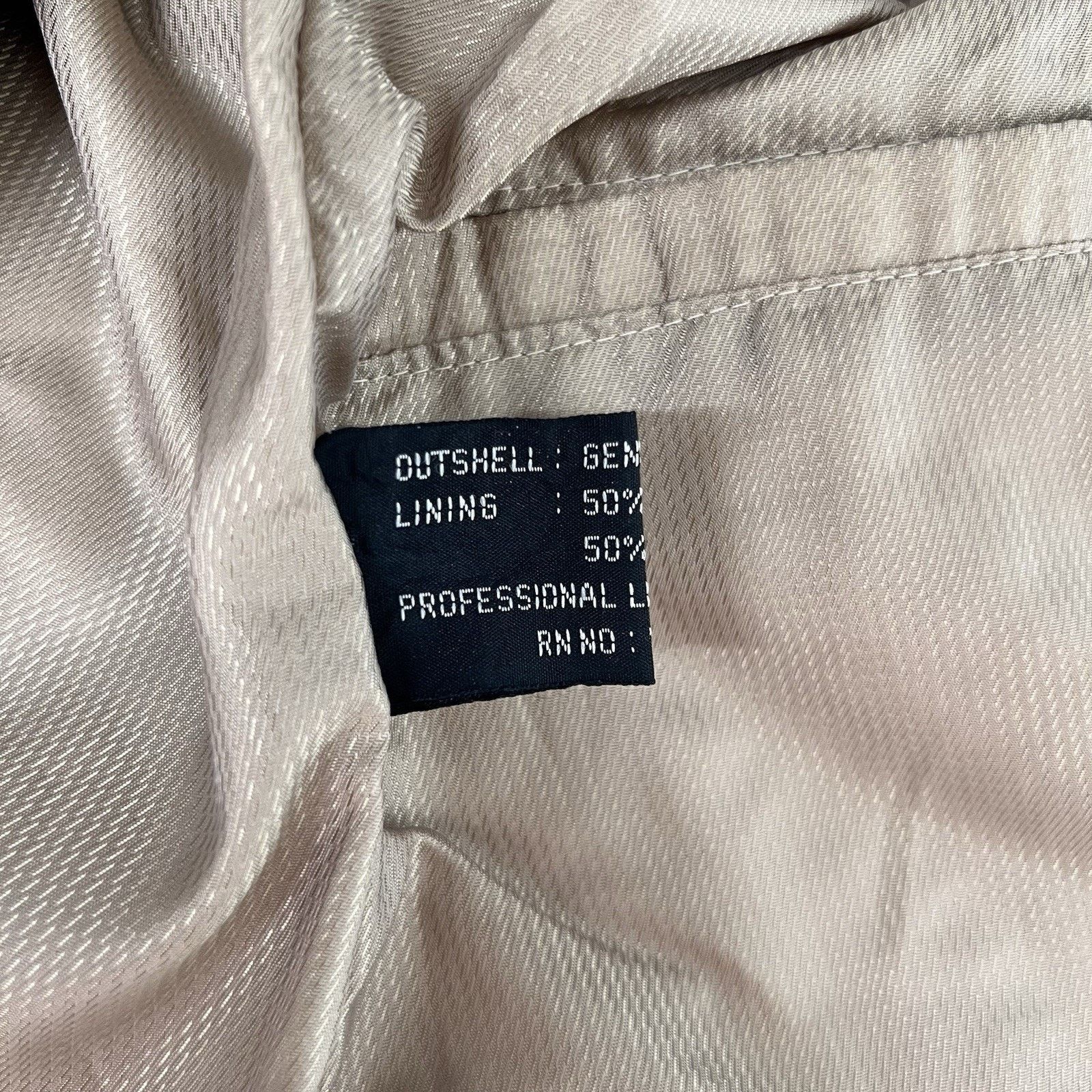 Adler Adler Collection Women (M) Beige Leather Jacket 90s Y2K Size M / US 6-8 / IT 42-44 - 10 Thumbnail