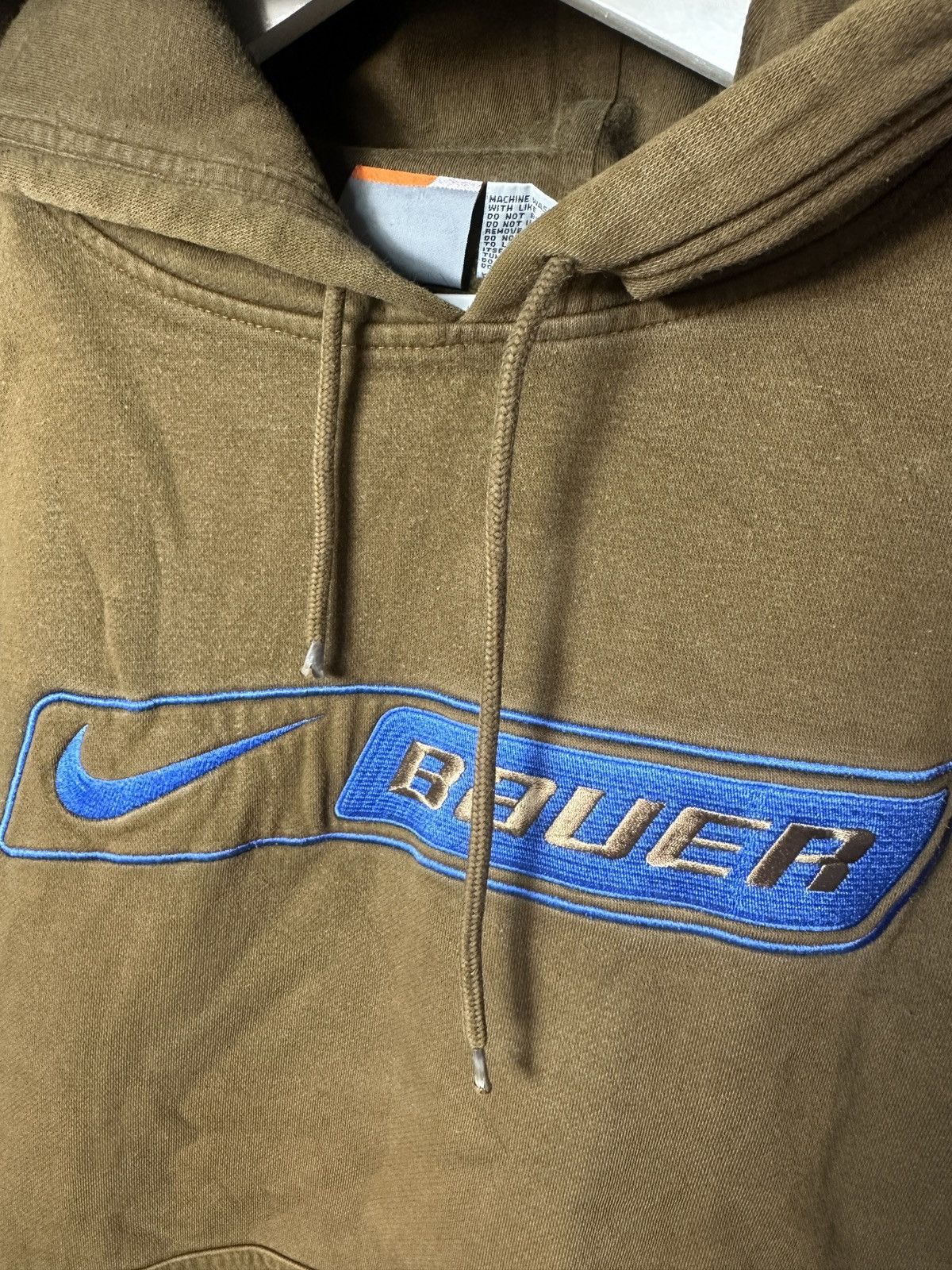 Nike Rare Nike Bauer Vintage Brown Boxy Hoodie Size US M / EU 48-50 / 2 - 4 Thumbnail