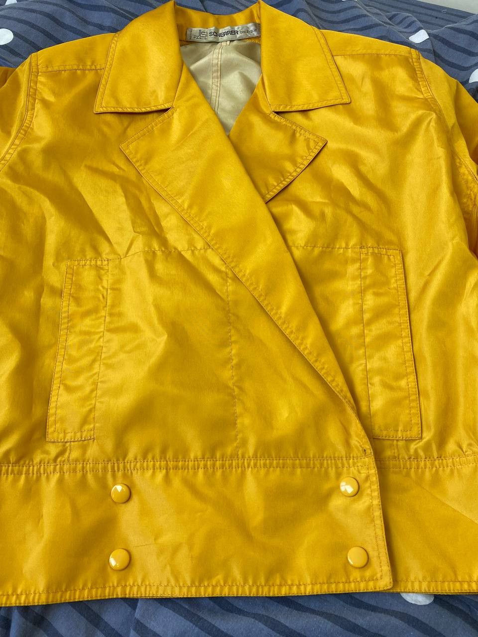Jean-Louis Scherrer Vintage J-L Scherrer Paris Nylon Cropped Jacket Size M / US 6-8 / IT 42-44 - 7 Thumbnail
