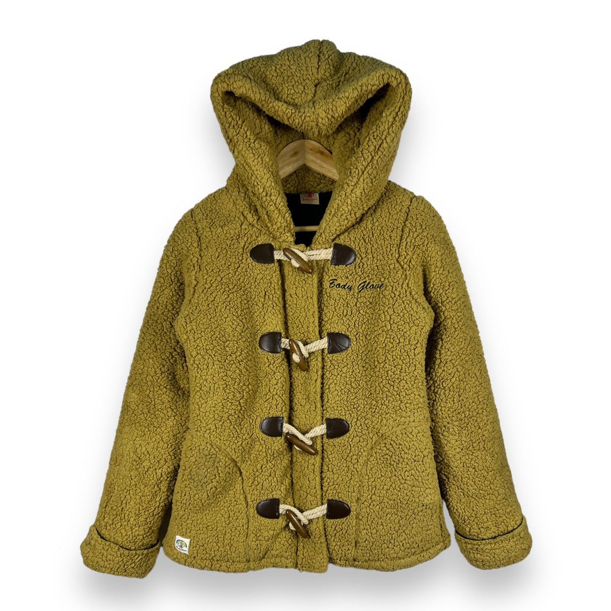 image of Body Glove Fleece Surf Hoodie Jacket - L in Beige, Women's (Size Medium)