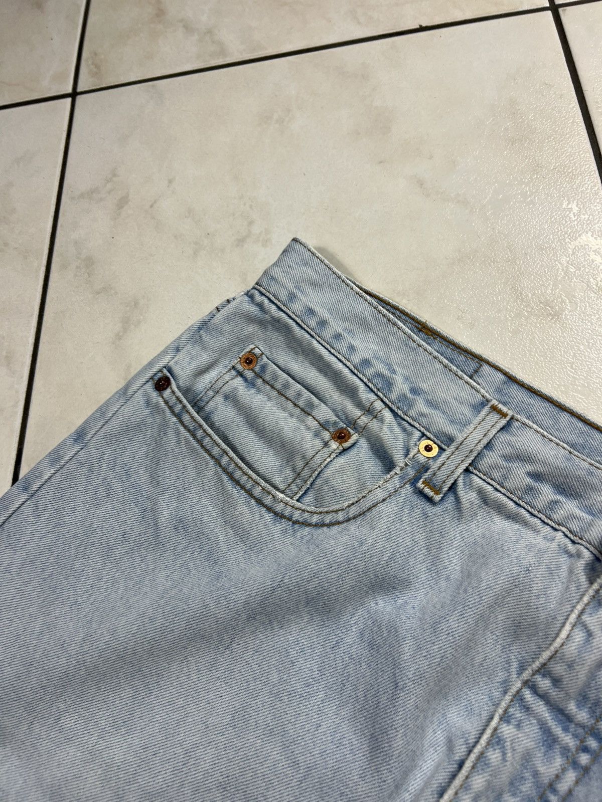 Levi's Vintage 90s Levi’s 615 02 orange tab jeans baby blue denim Size US 38 / EU 54 - 11 Thumbnail