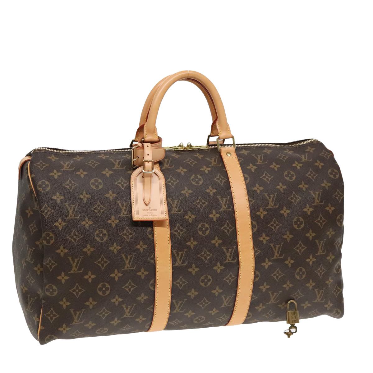 Louis Vuitton Keepall 50 Brown Canvas Travel Bag (Pre-Owned) Size ONE SIZE - 1 Thumbnail