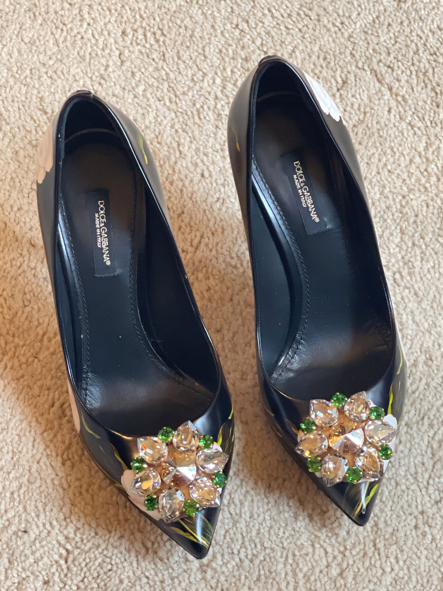 Dolce & Gabbana Celeb Owned | D&G 2016 Runway Tulip Bellucci Pumps + Box Size US 7 / IT 37 - 1 Thumbnail