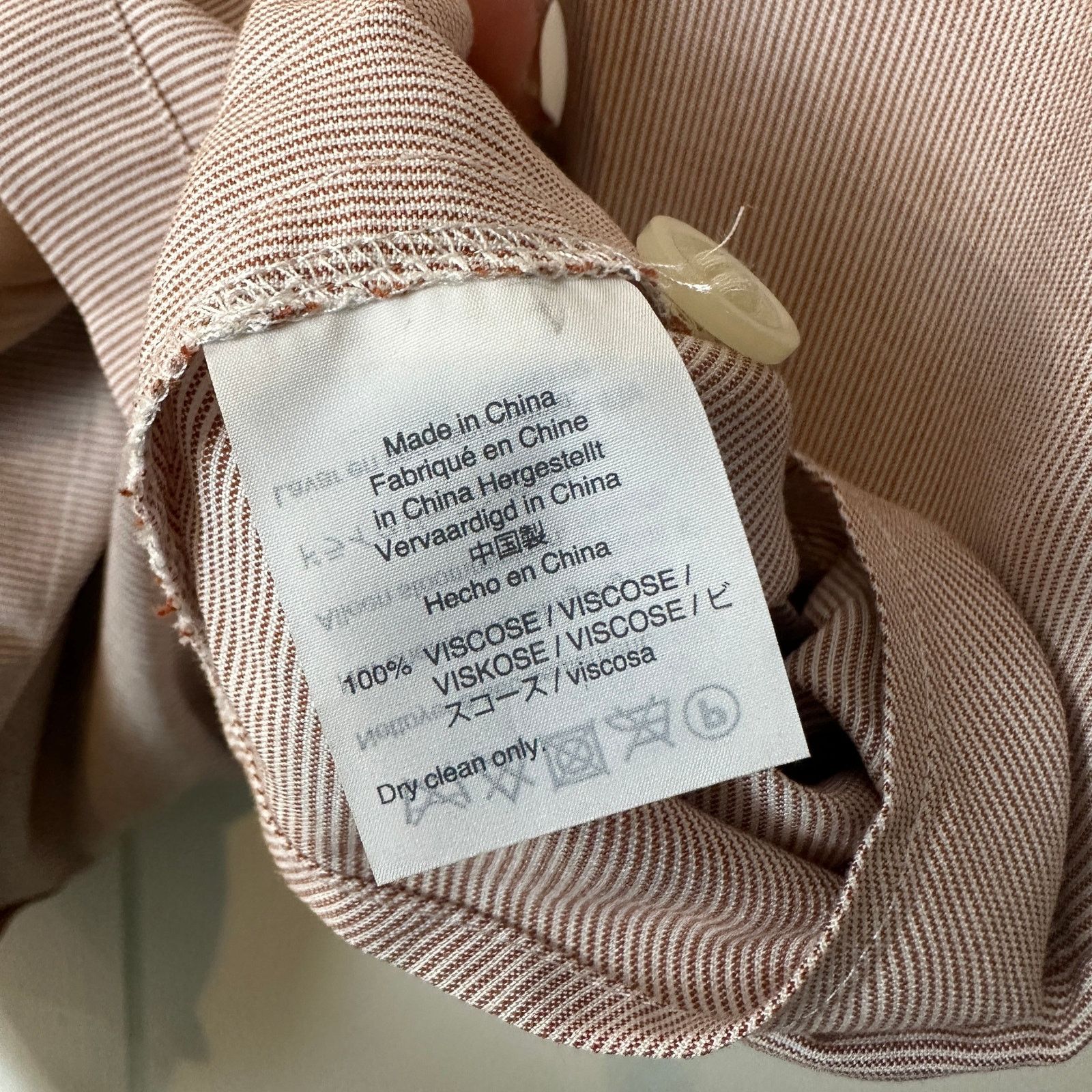 Madewell Madewell Button Back Tie Front Stripe Top Shirt M Size M / US 6-8 / IT 42-44 - 8 Thumbnail
