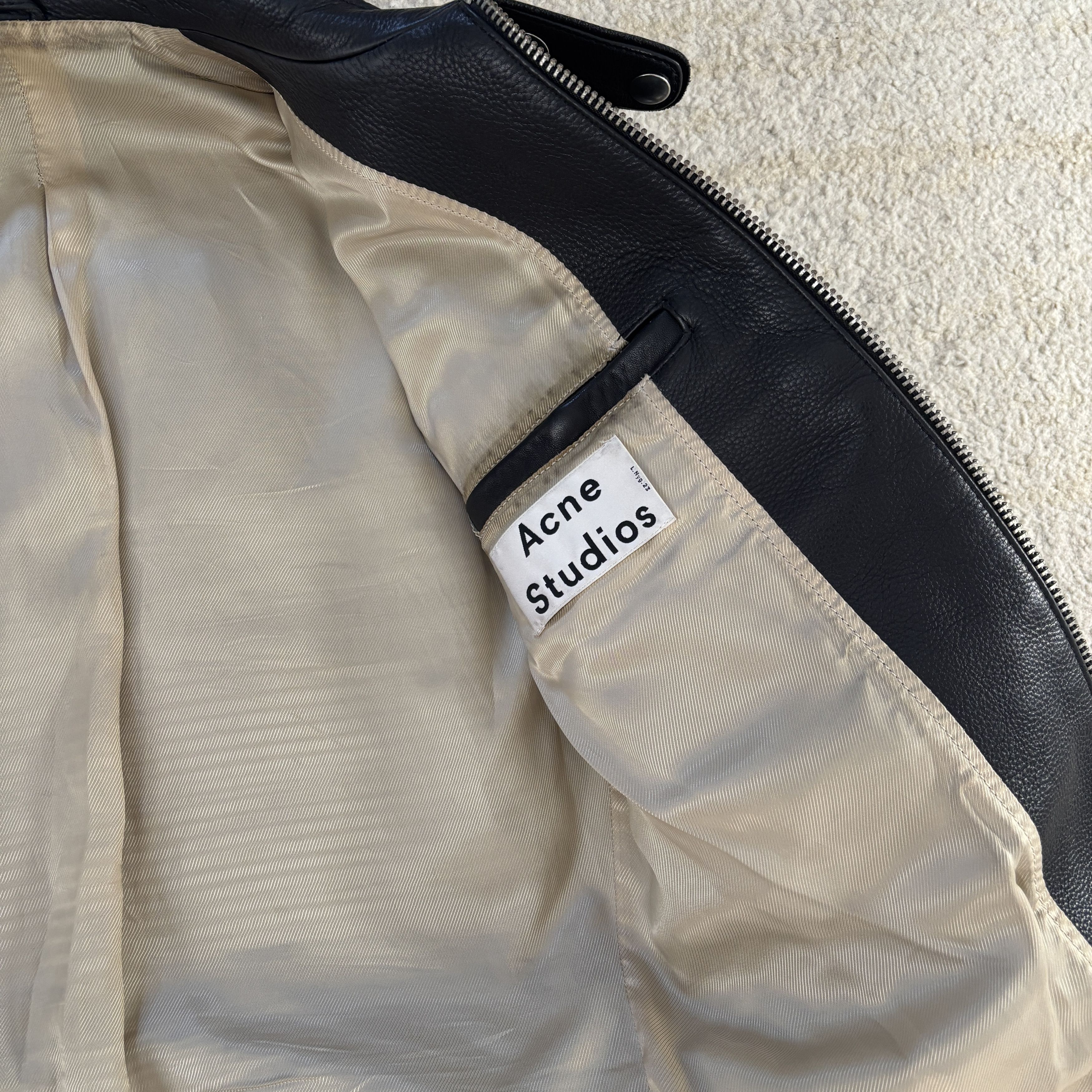 Acne Studios Oliver Leather Jacket Size US S / EU 44-46 / 1 - 2 Thumbnail