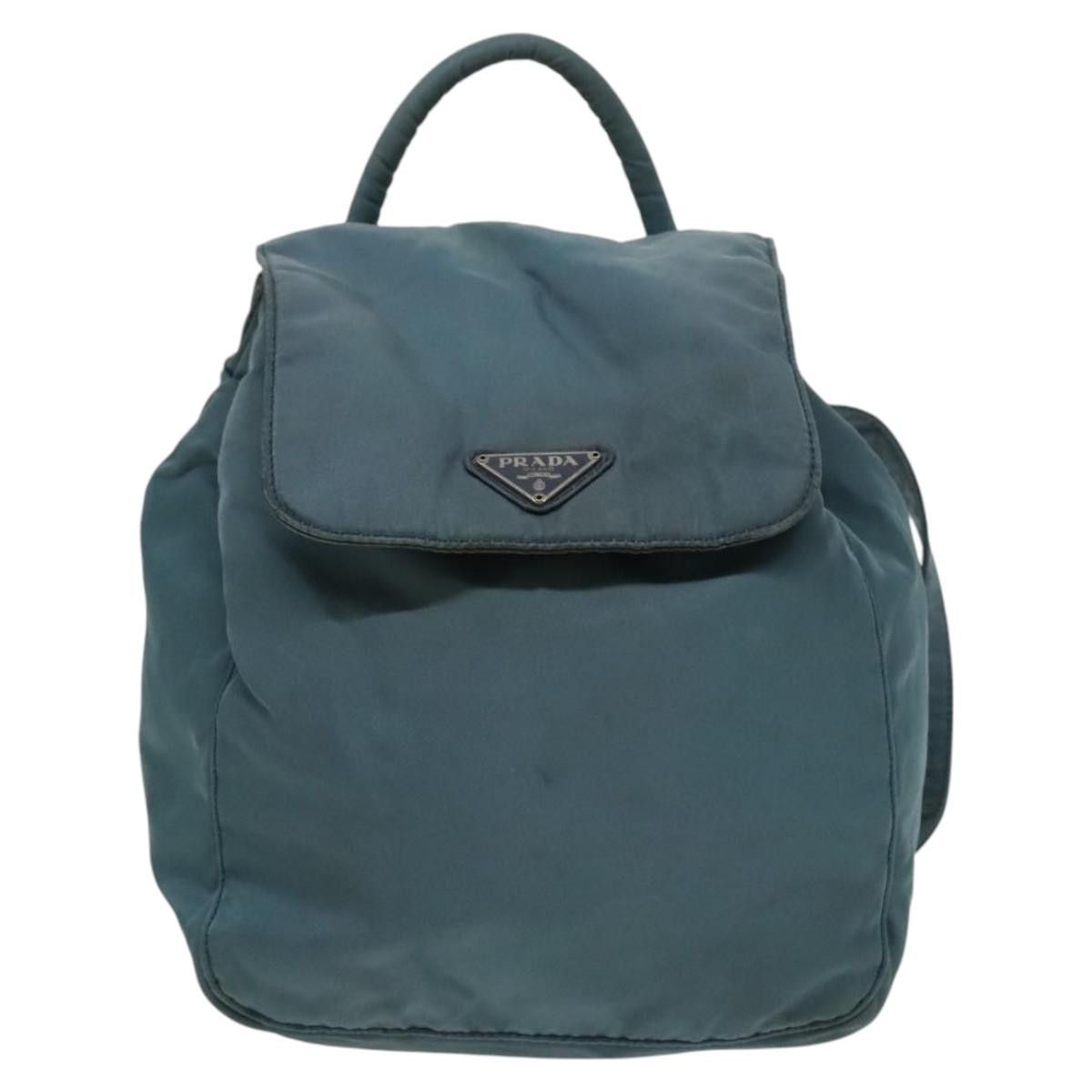 Prada Re-Nylon Blue Synthetic Backpack Bag (Pre-Owned) Size ONE SIZE - 1 Thumbnail