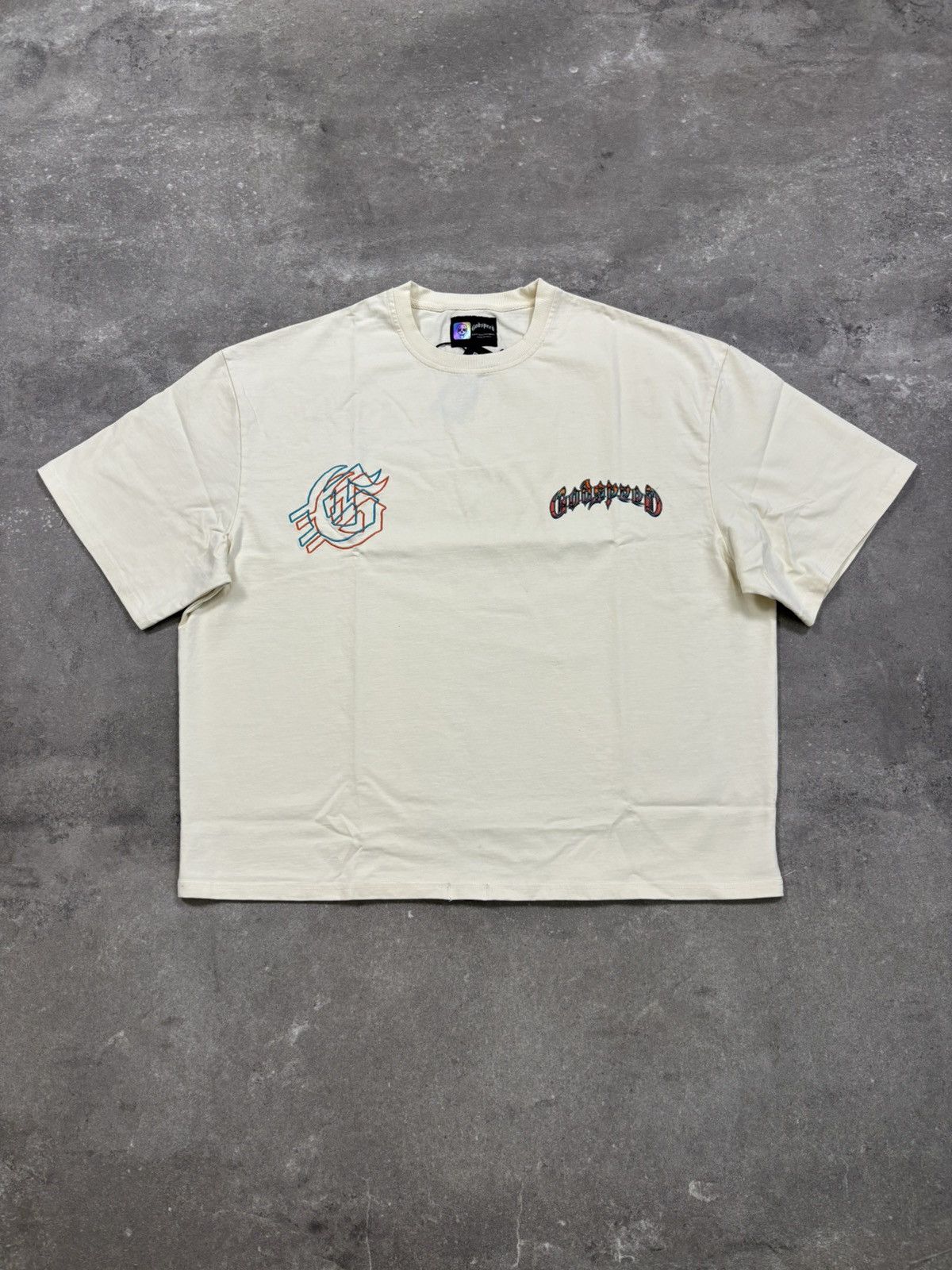 Godspeed Godspeed Natural Disaster Tee, Bone Size US XL / EU 56 / 4 - 2 Thumbnail