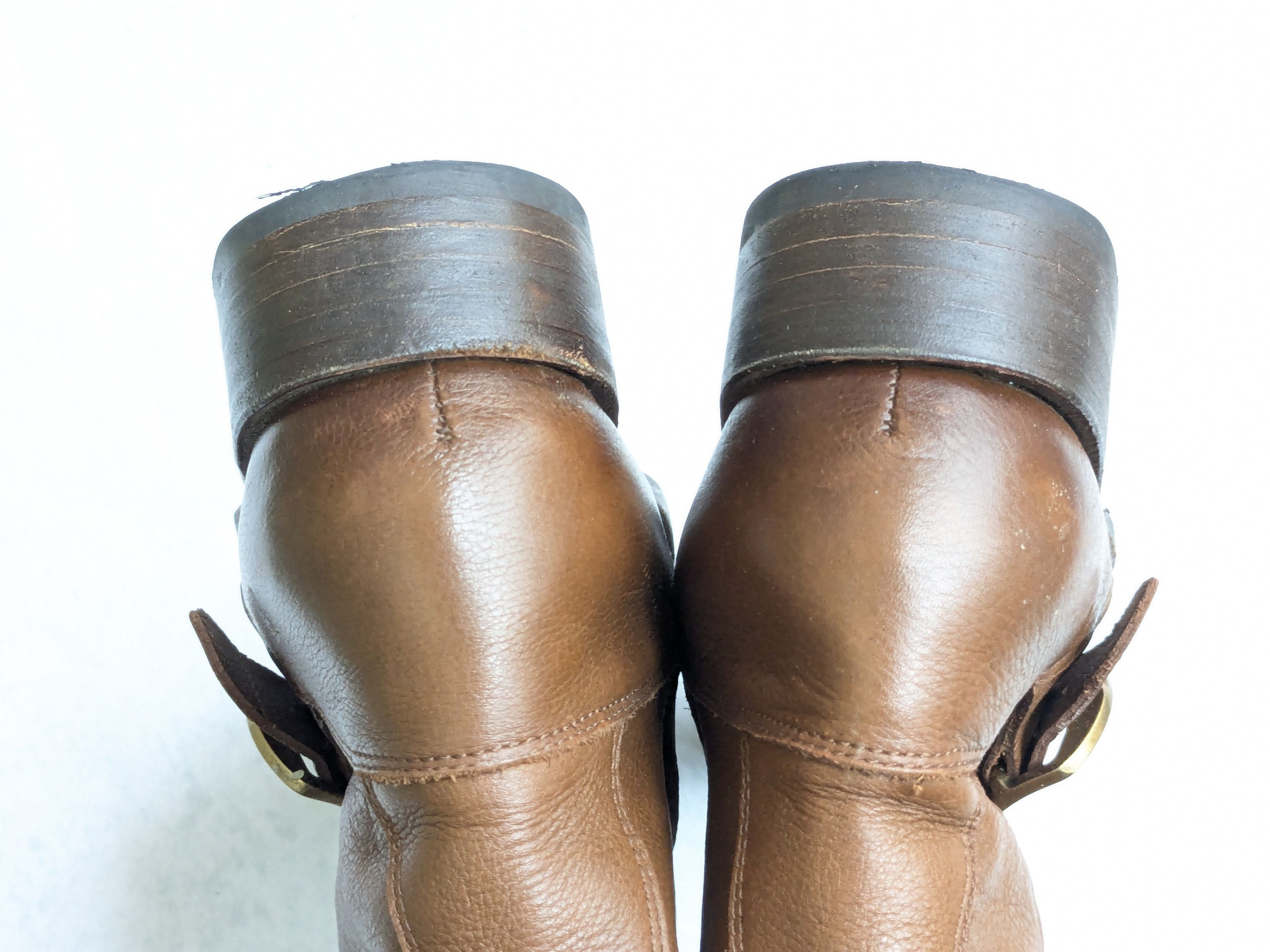 Frye Frye Engineer Boots Brown Leather 9.5 Leather Buckle Size US 9.5 / EU 42-43 - 14 Thumbnail