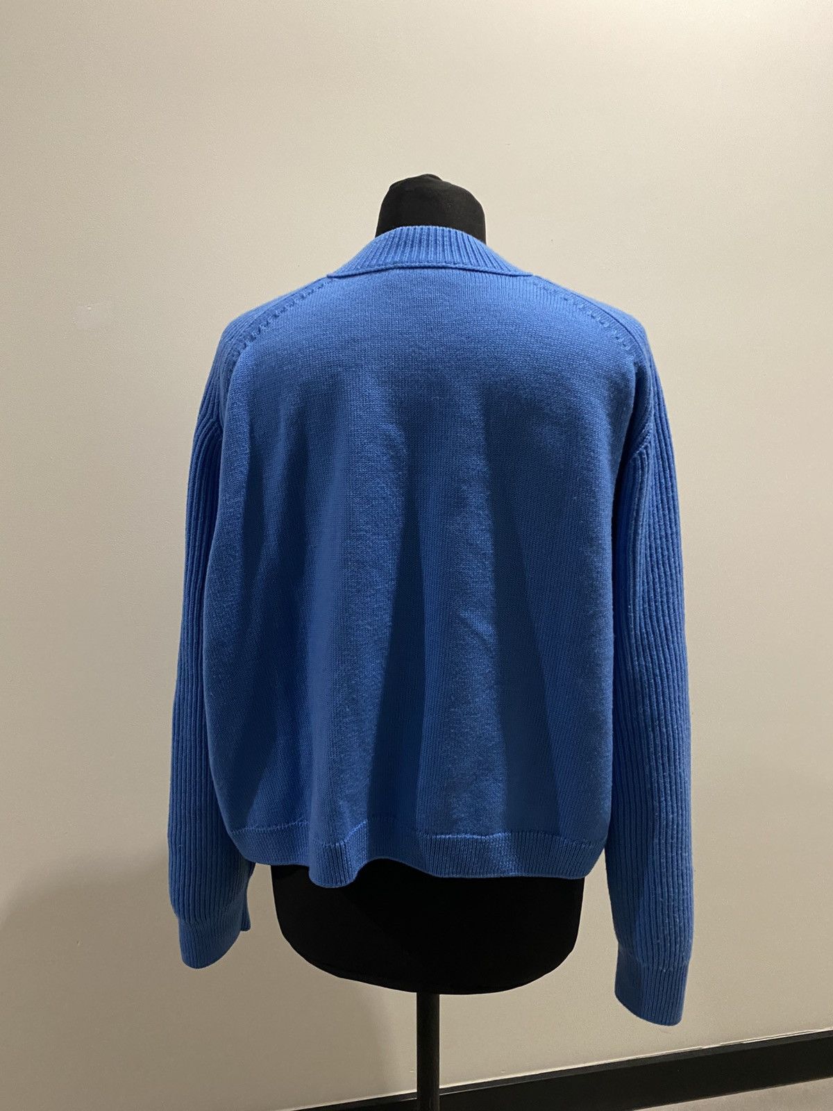 Cos COS 100% Wool Blue Sweater | Size L | Minimalist Design Size L / US 10 / IT 46 - 2 Thumbnail