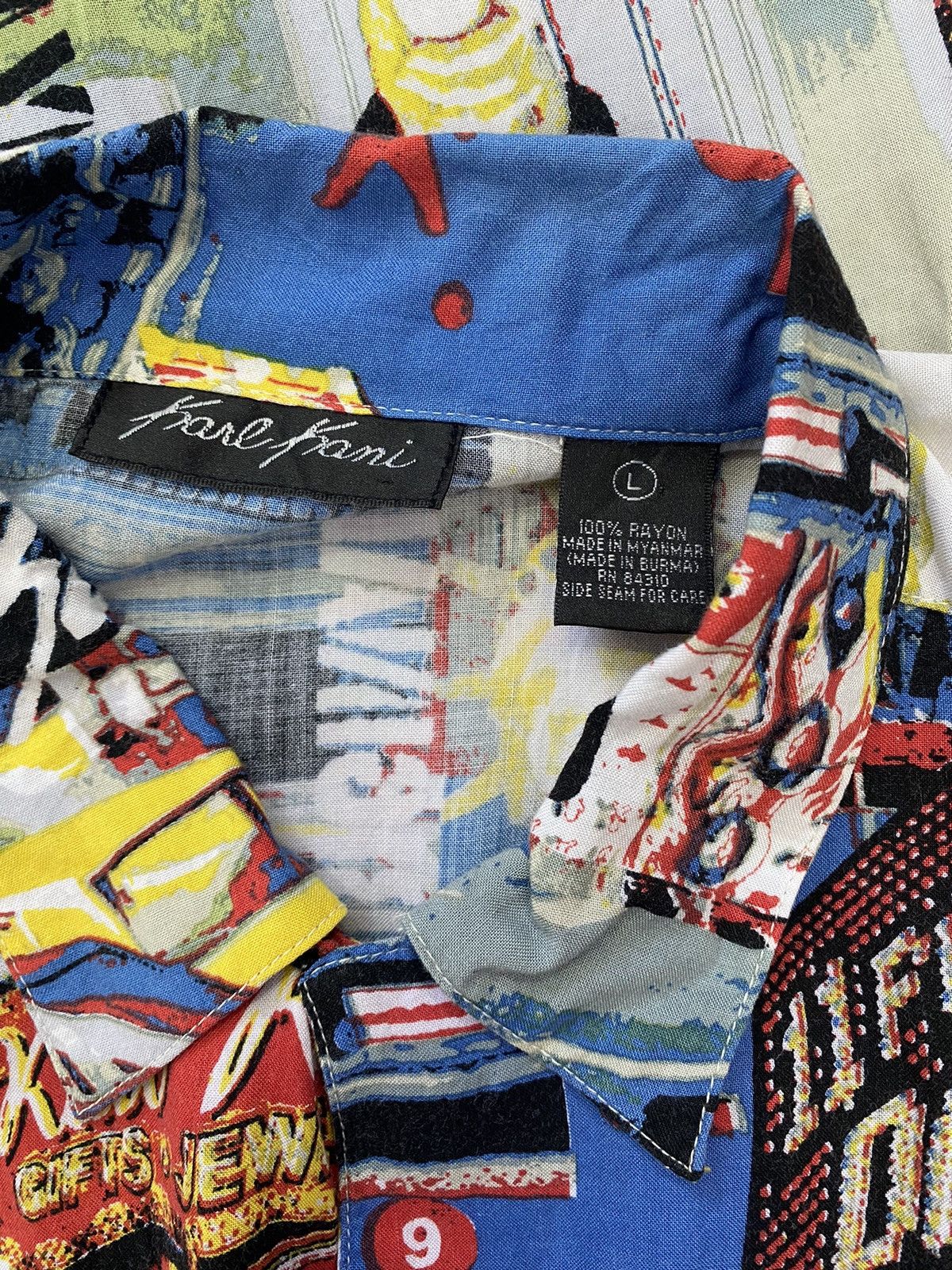 Karl Kani 💥VINTAGE KARL KANI Rayon button down fullprint rare shirt Size L / US 10 / IT 46 - 4 Thumbnail