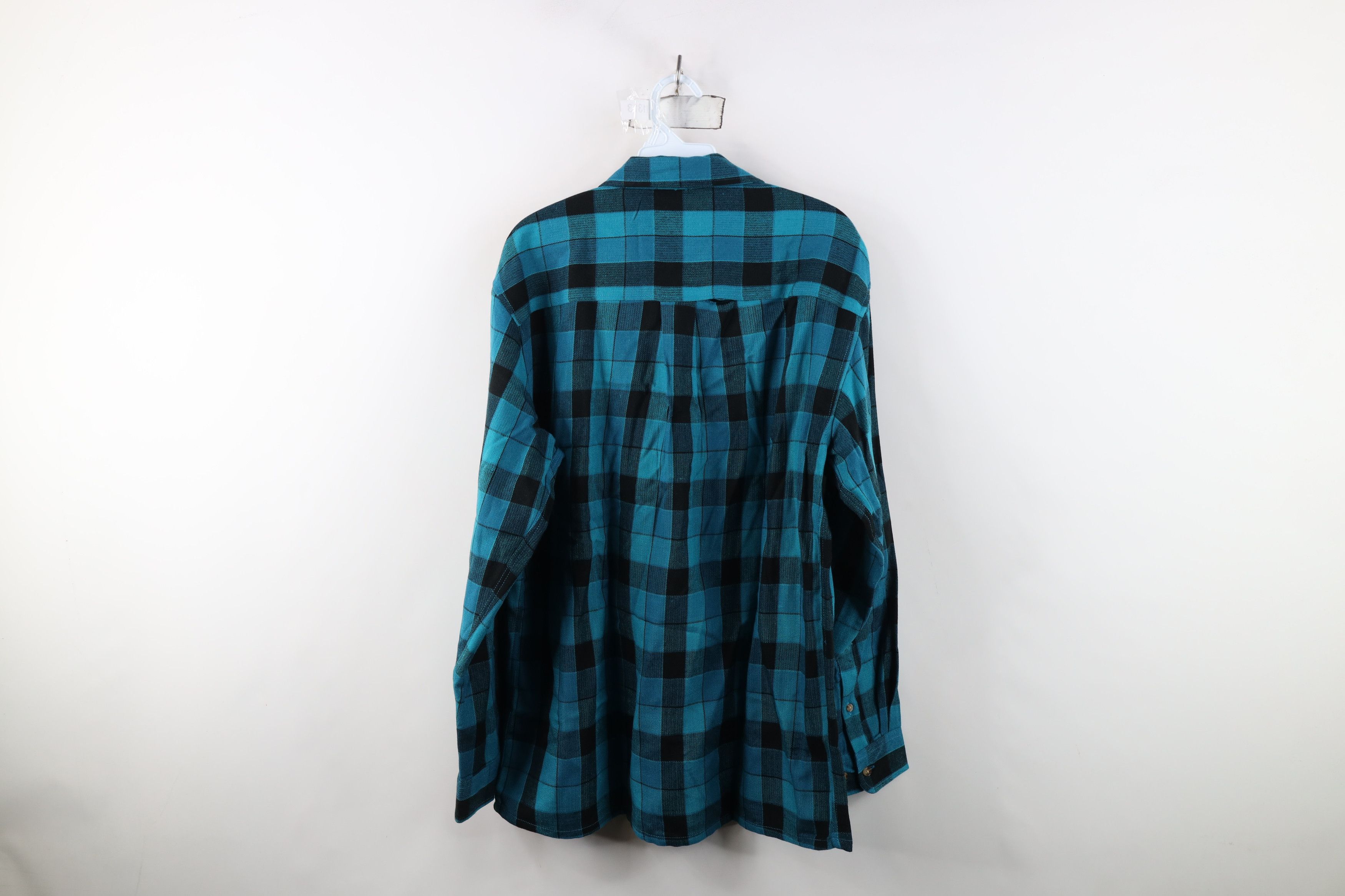 Vintage Vintage 90s Streetwear Pocket Collared Button Shirt Plaid Size US M / EU 48-50 / 2 - 13 Thumbnail