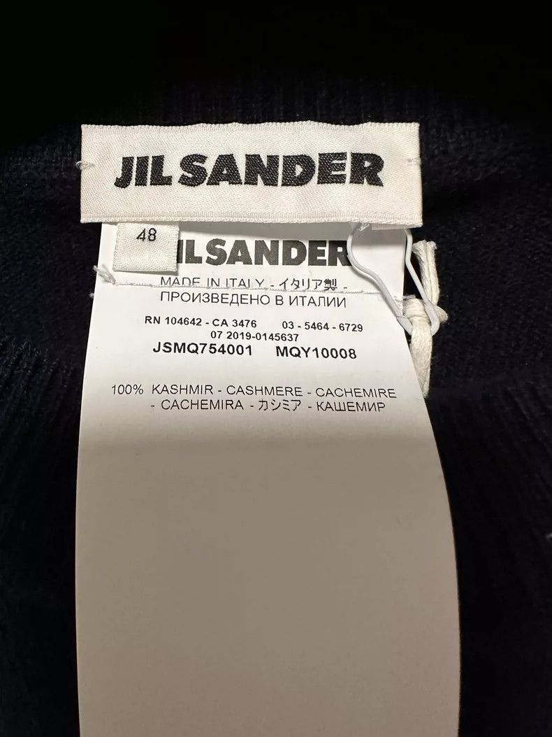 Jil Sander Jil Sander Navy Blue Cashmere Sweater Size L / US 10 / IT 46 - 4 Thumbnail