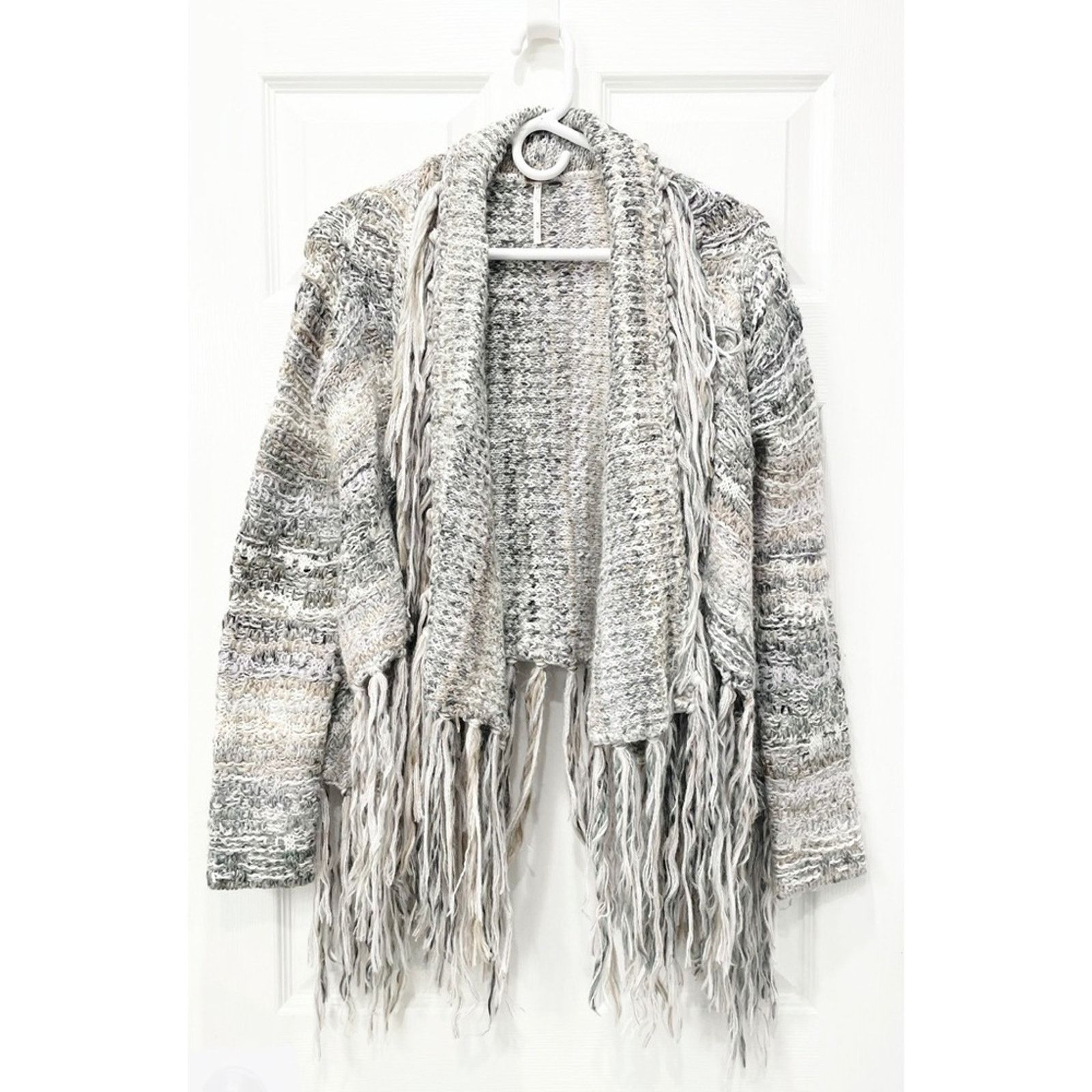 Free People Free People Birkenstock Fringe Cardigan Size M / US 6-8 / IT 42-44 - 1 Thumbnail