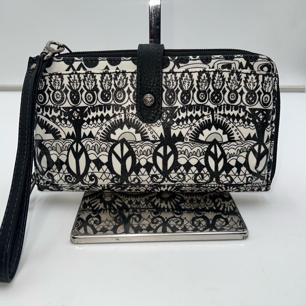 Other Sakroots Black and White Ikat Print Long Zip Wallet/Wristlet Size ONE SIZE - 2 Thumbnail