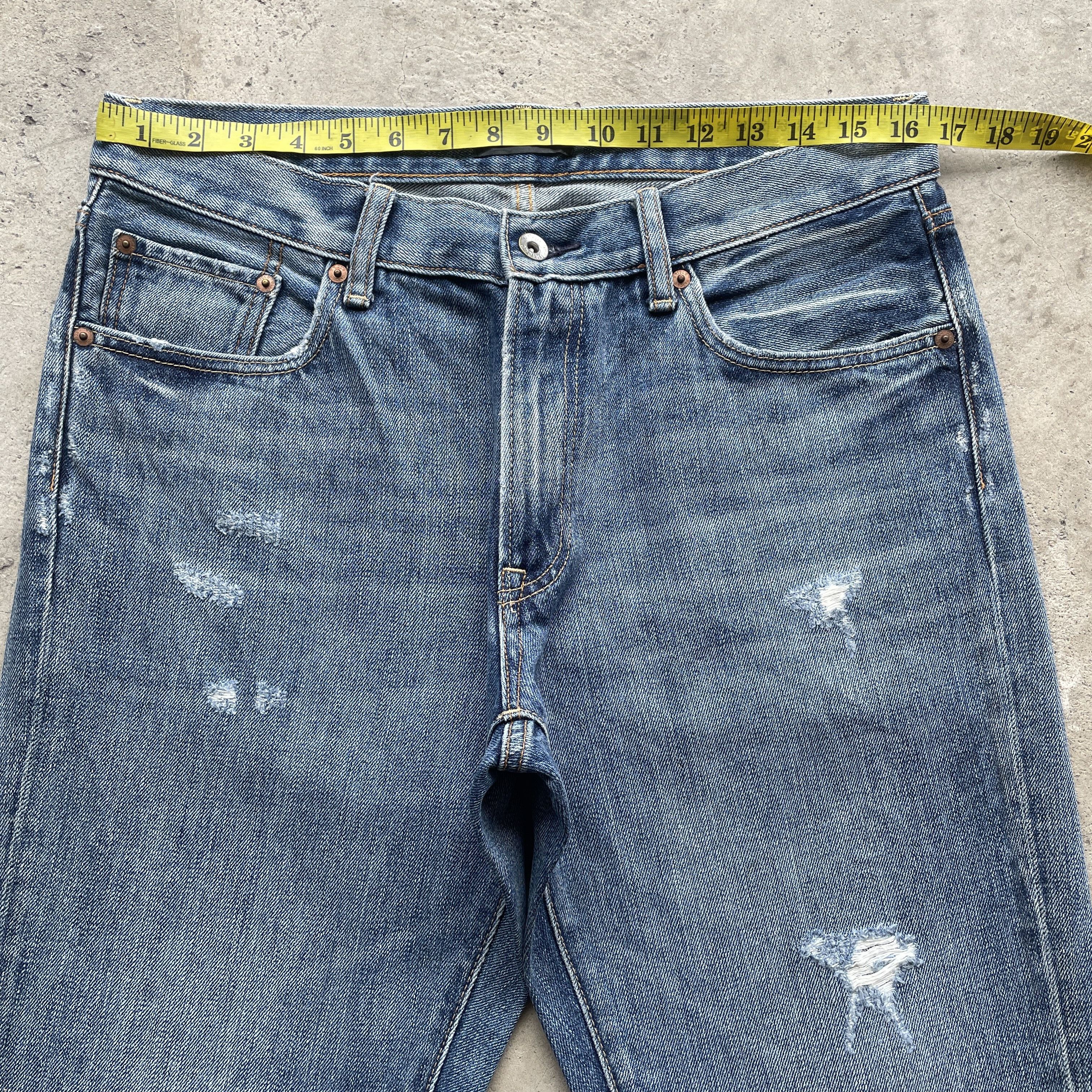 Japanese Brand VINTAGE JAPANESE BRAND FADED JEANS DISTRESSED PANTS W30x33 Size US 33 - 5 Thumbnail