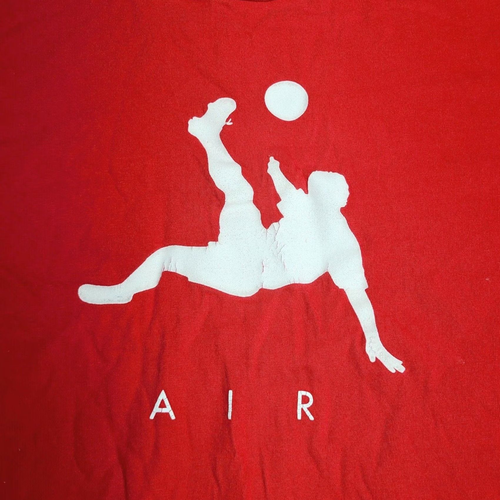 Nike VINTAGE Nike Air Y2K Red Futbol Soccer T-Shirt Men's Size XL Graphic Size US XL / EU 56 / 4 - 3 Thumbnail