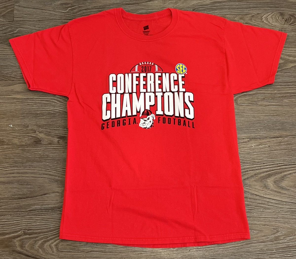 Hanes 2017 Georgia Bulldogs SEC Championship Shirt Size US L / EU 52-54 / 3 - 1 Thumbnail