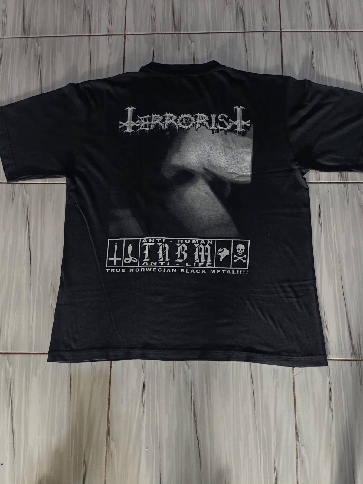 Band Tees Vintage Nattefrost Terrorist carpathian forest black metal Size US XL / EU 56 / 4 - 2 Thumbnail