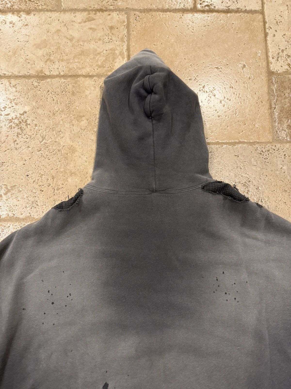 Saint Michael Saint Michael Distressed Thermal Double Face Lay Zip Hoodie Size US S / EU 44-46 / 1 - 16 Thumbnail