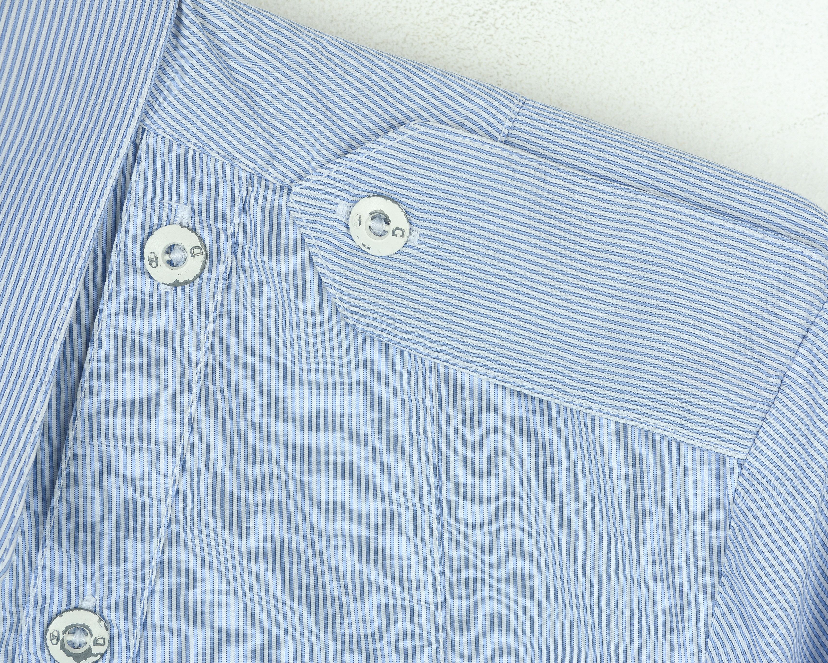 Diesel Casual Shirt Button Up Pinstriped Cotton Long Sleeve Formal Size US L / EU 52-54 / 3 - 3 Thumbnail