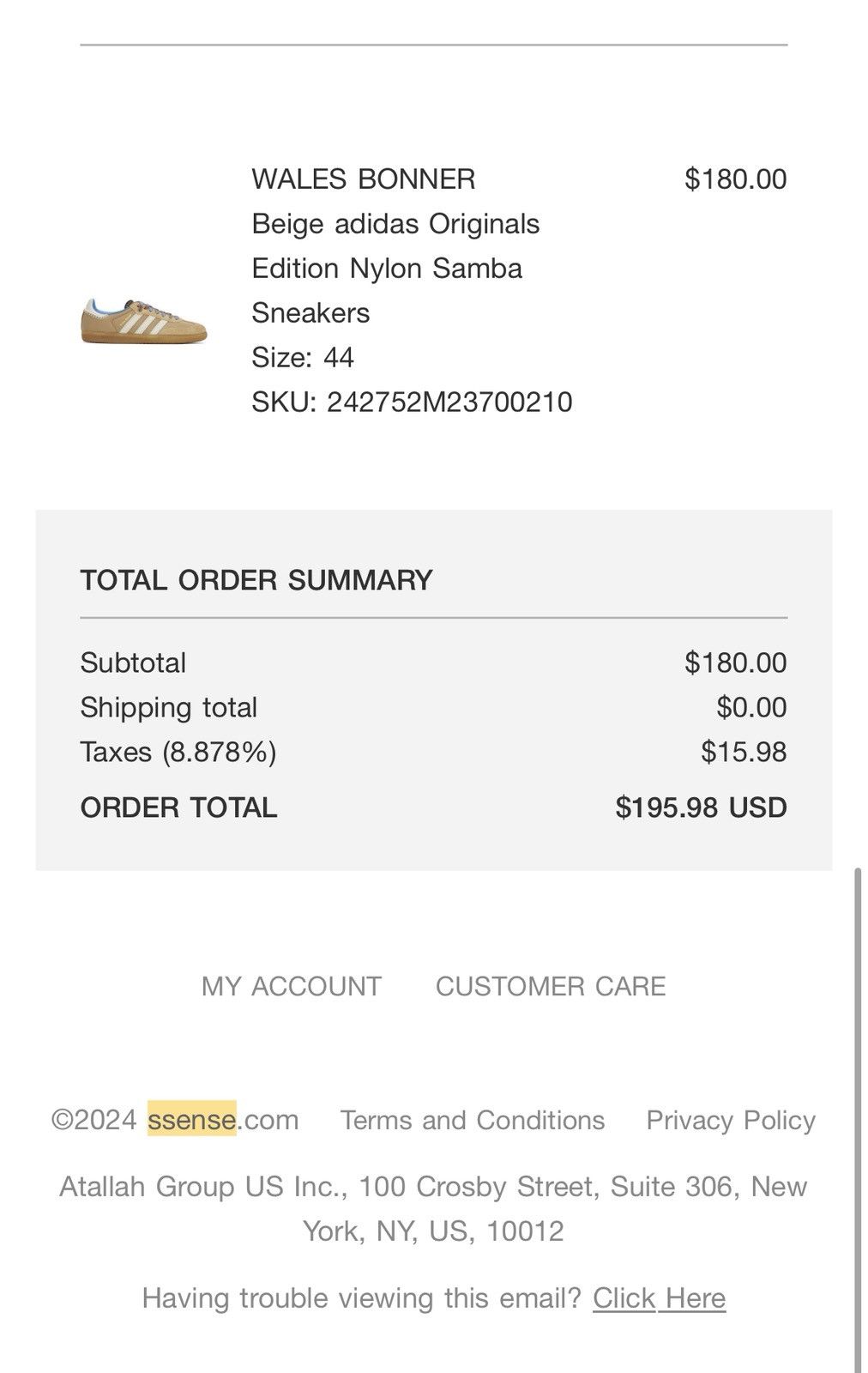 Adidas × Wales Bonner Nylon / Desert White Samba Size US 11 / EU 44 - 7 Thumbnail