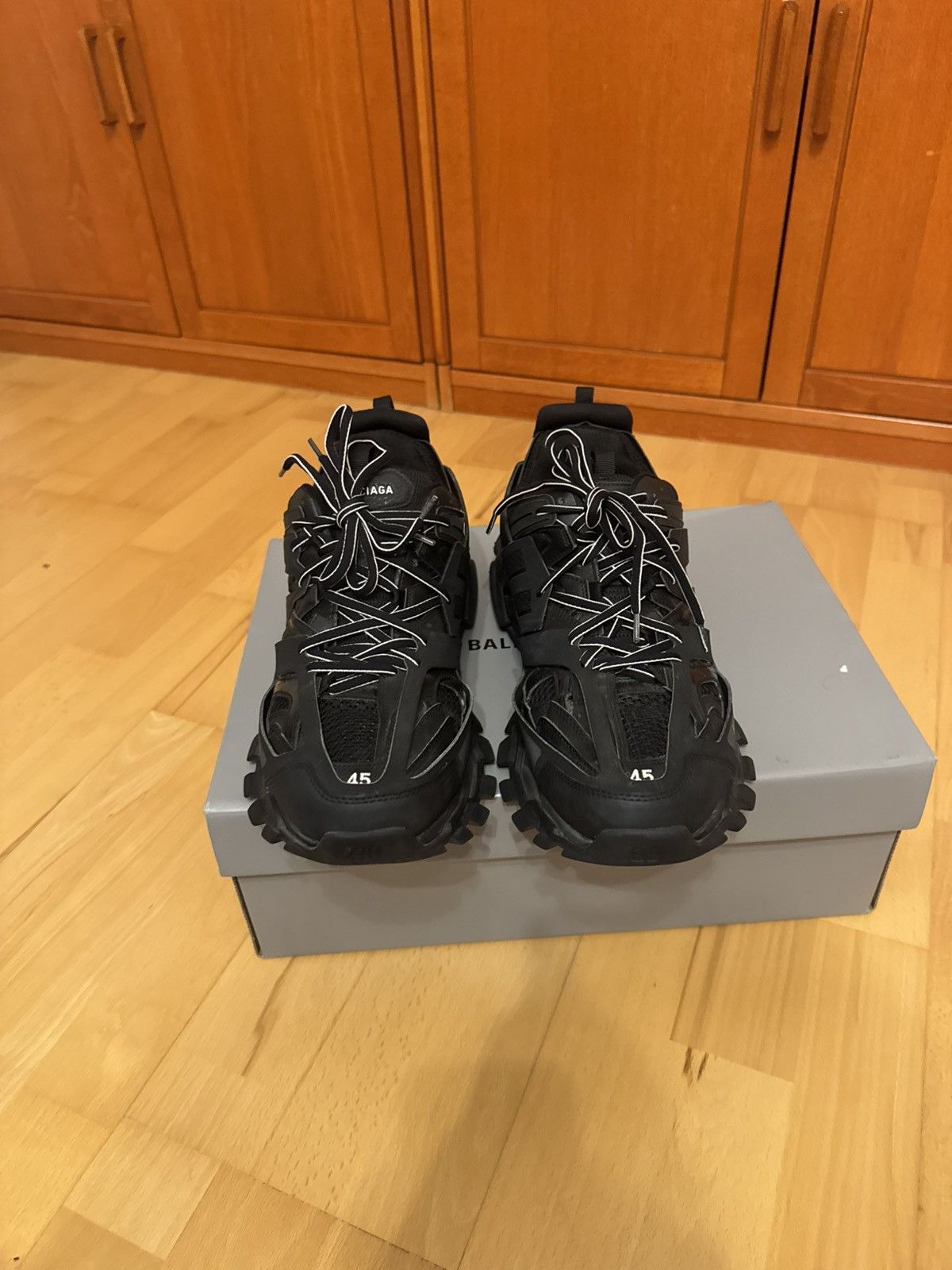 Balenciaga Balenciaga Track Triple Black Size US 12 / EU 45 - 7 Thumbnail