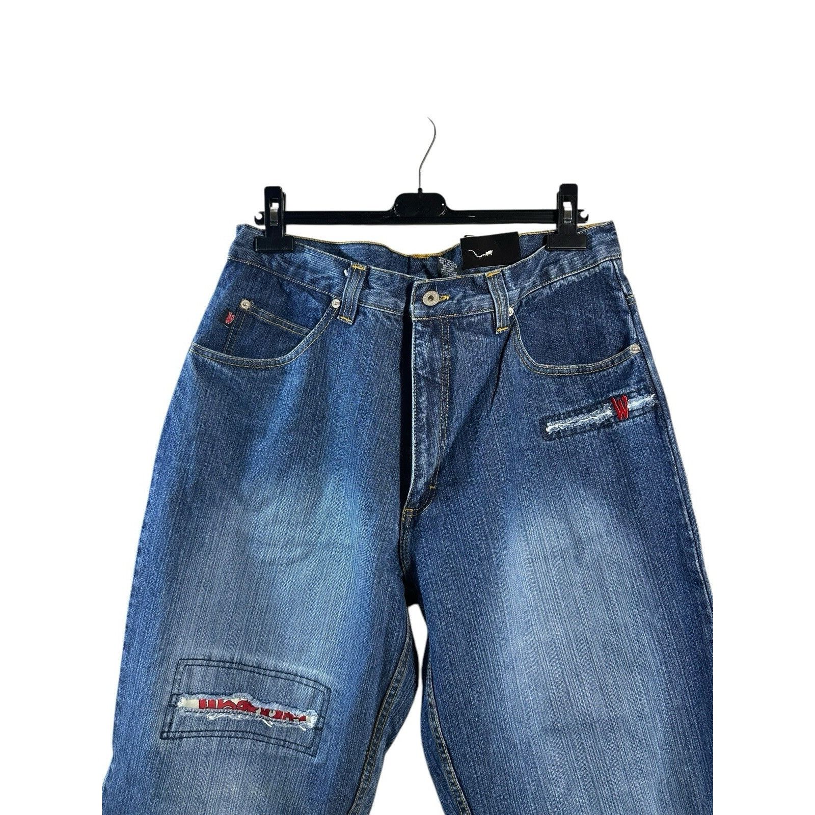Other Vintage Johnny Blaze X The Warriors Rare Cargo Denim Jeans Y Size US 36 / EU 52 - 2 Thumbnail
